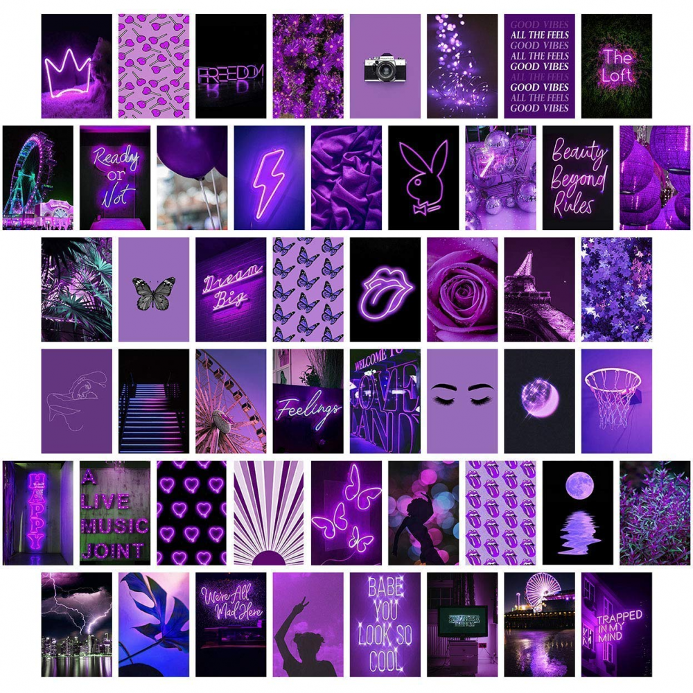 Dark Purple Collage Wallpapers - Wallpaper Cave