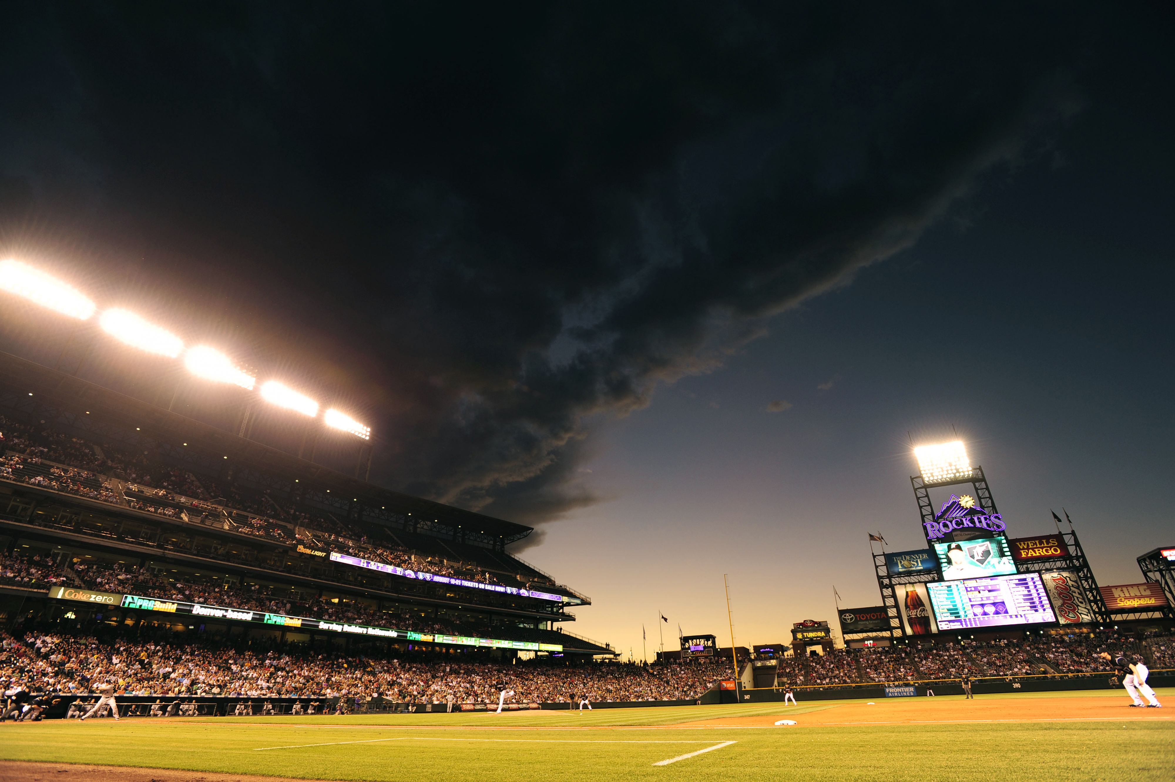 Download Spectacular Bleacher View of Coors Field Wallpaper