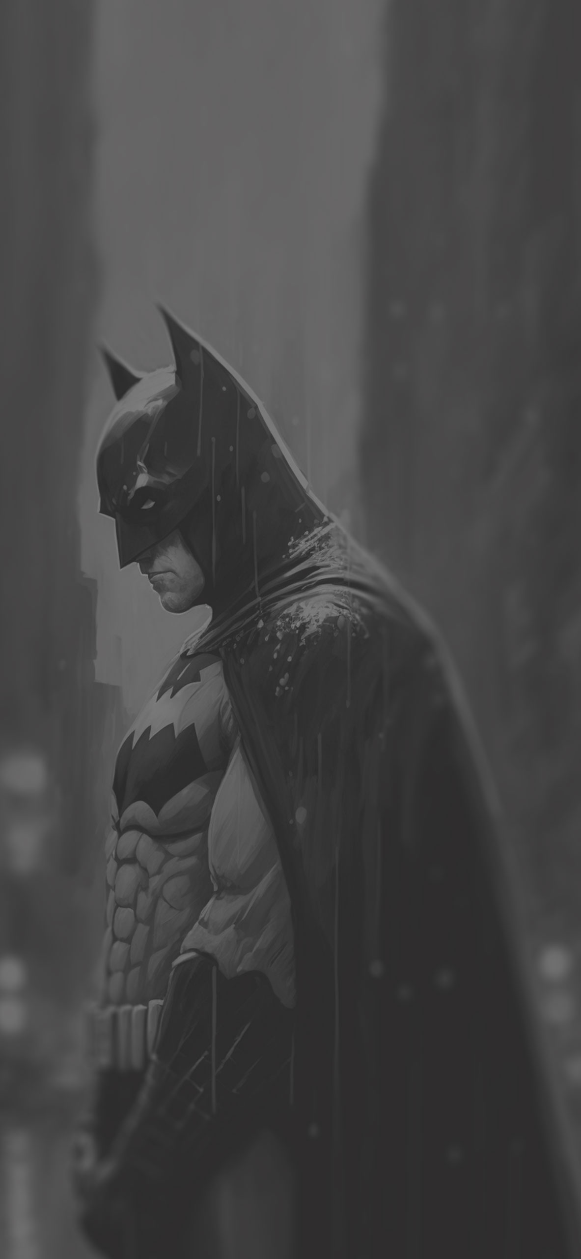 Batman in the Rain Wallpaper Wallpaper for iPhone