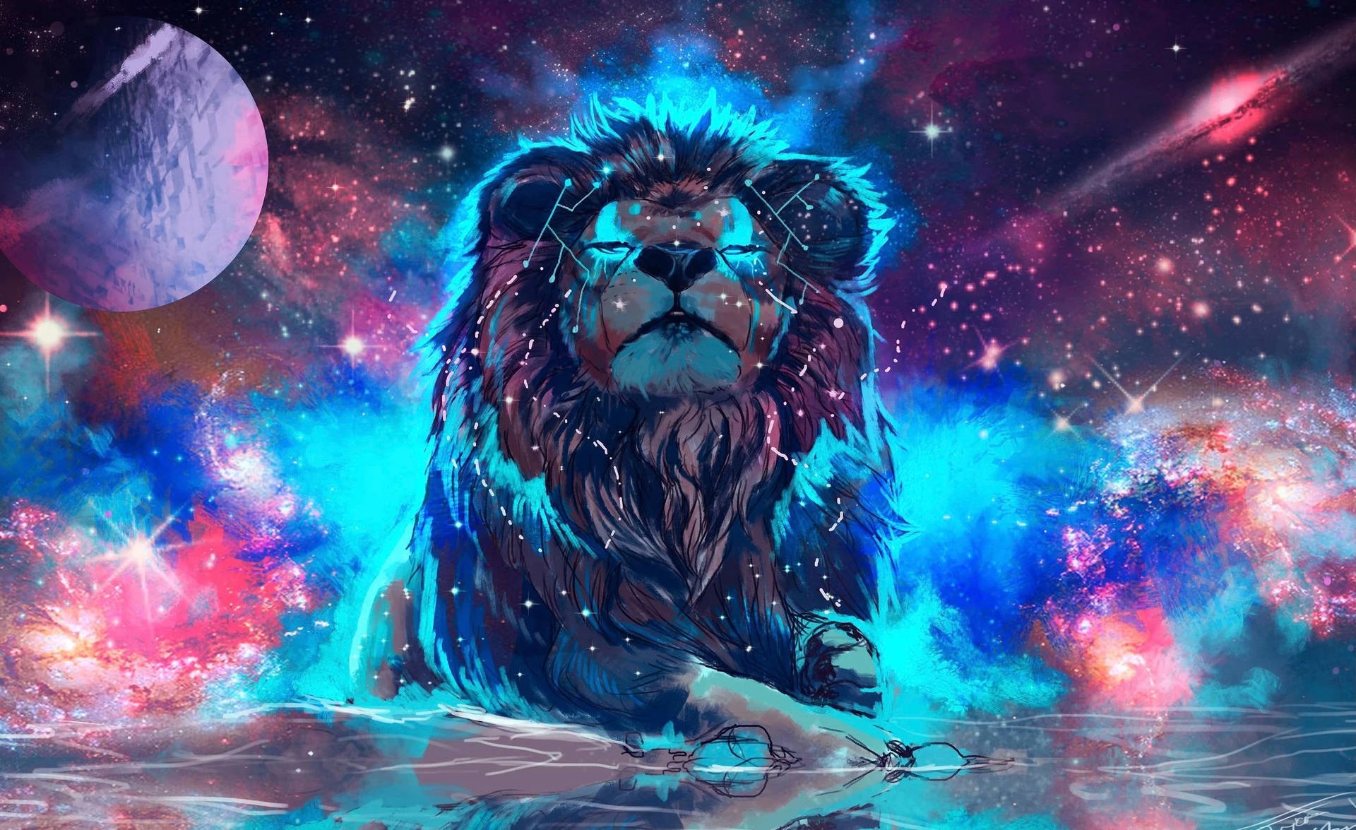 Free Galaxy Lion Wallpaper Downloads, Galaxy Lion Wallpaper for FREE