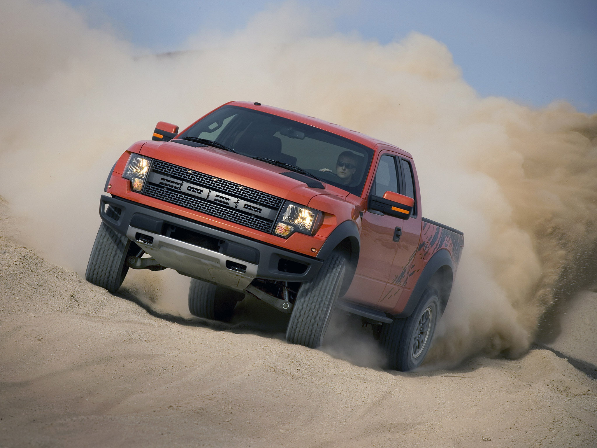 Wallpaper / raptor, burnout, ford, 4x4, 2008, offroad, truck, svt, f 150, 1080P free download