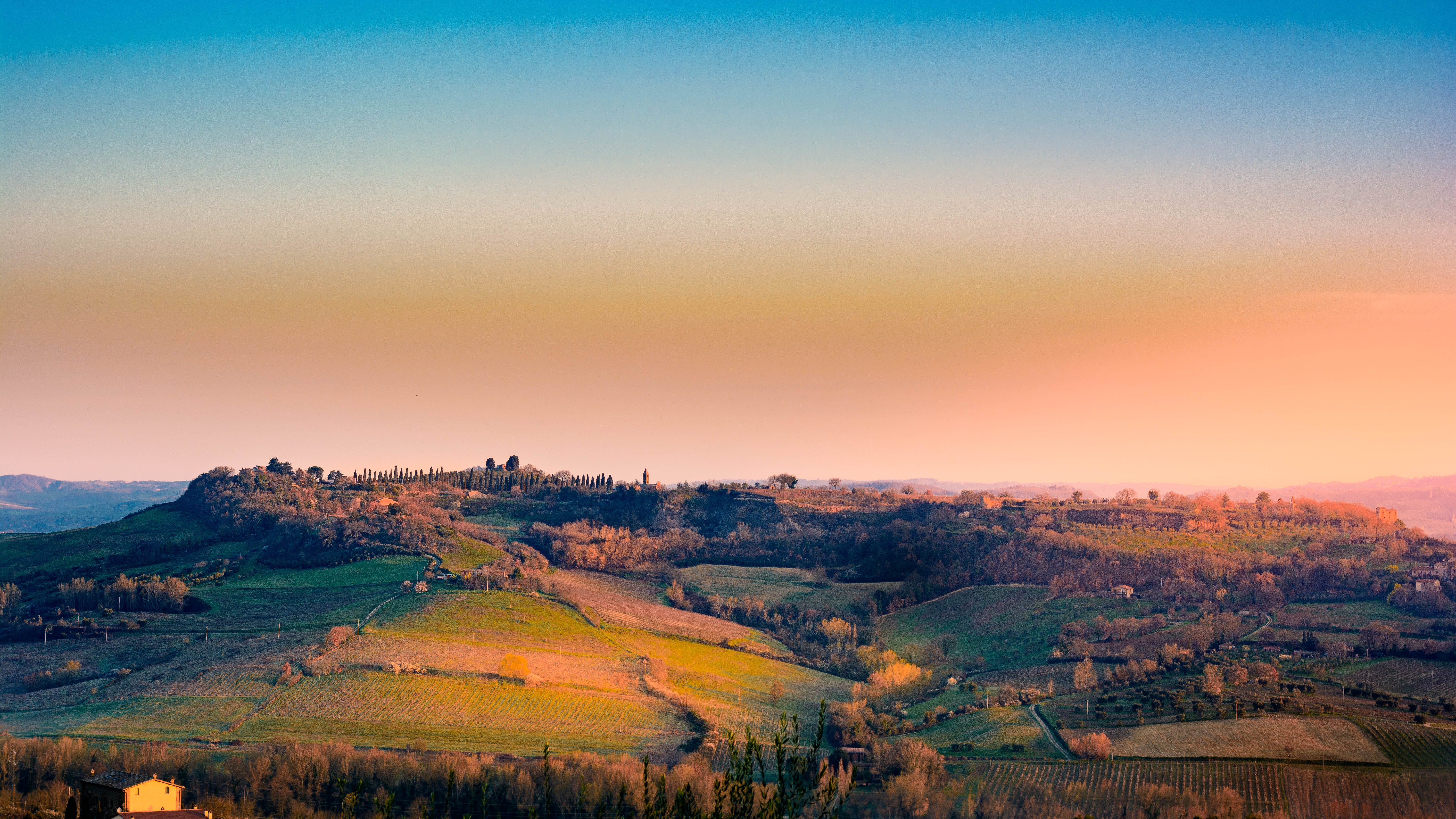 Wallpaper, orvieto, landscape, panorama, umbria, verde, nikonflickraward 6000x3375