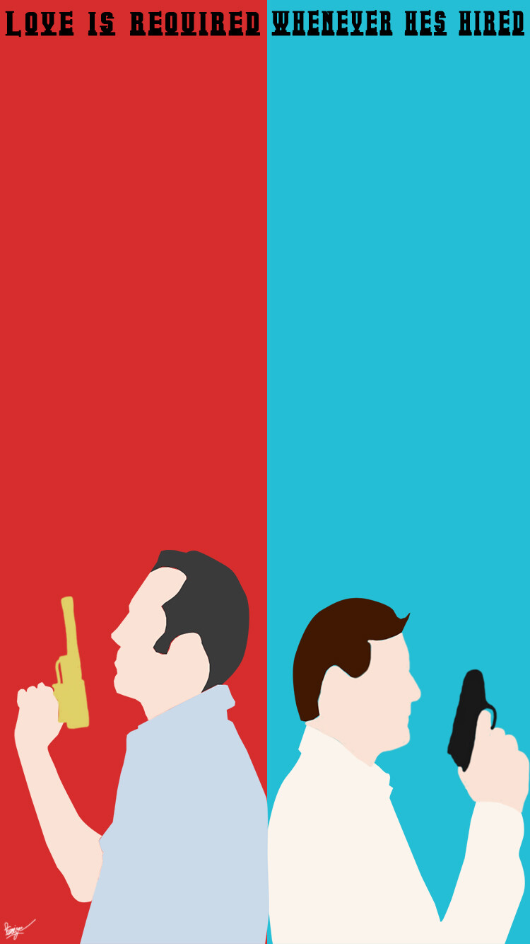 The Man With the Golden Gun Minimalist Wallpaper