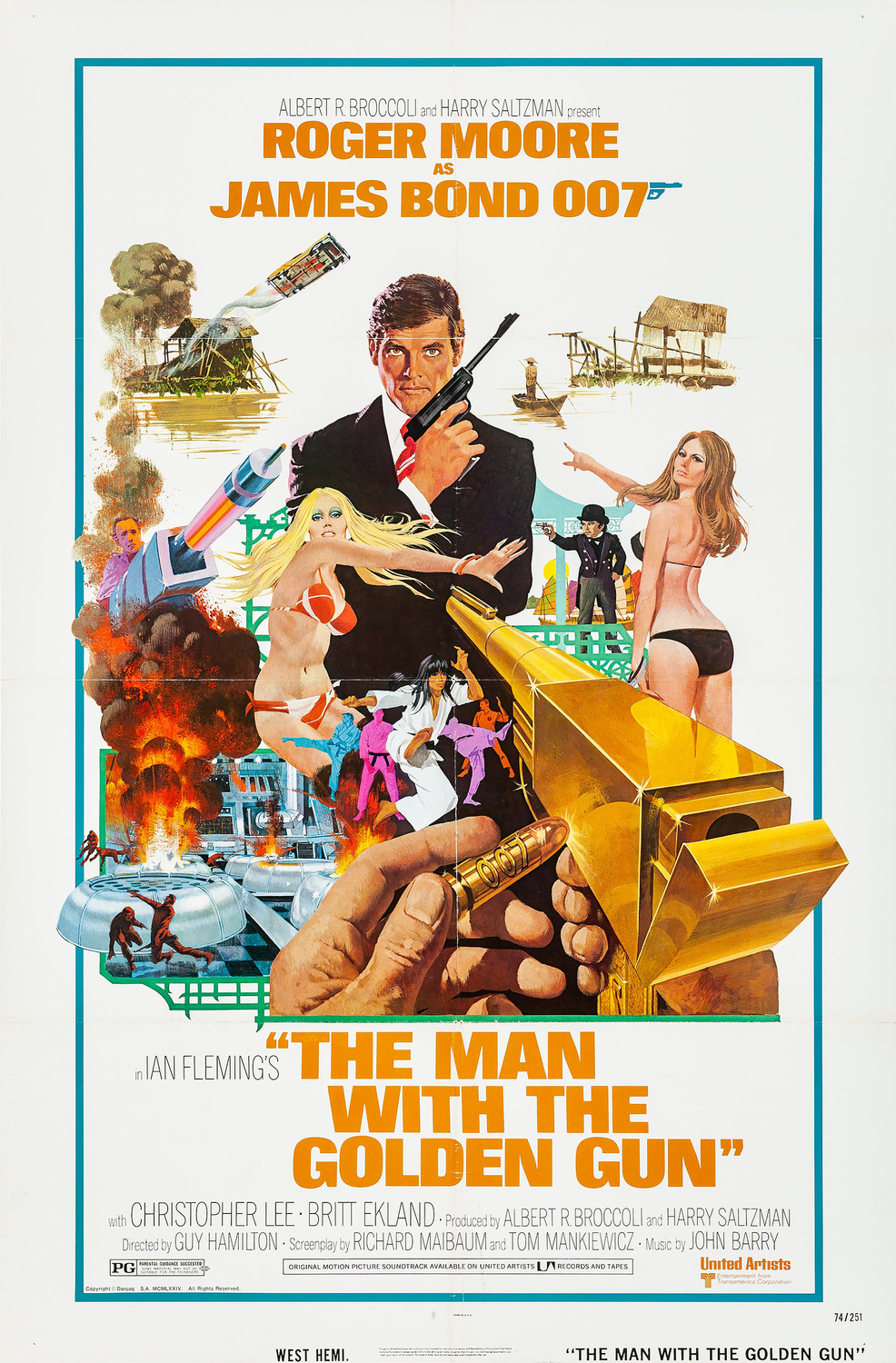 The Man With the Golden Gun Movie Poster ( of 4)