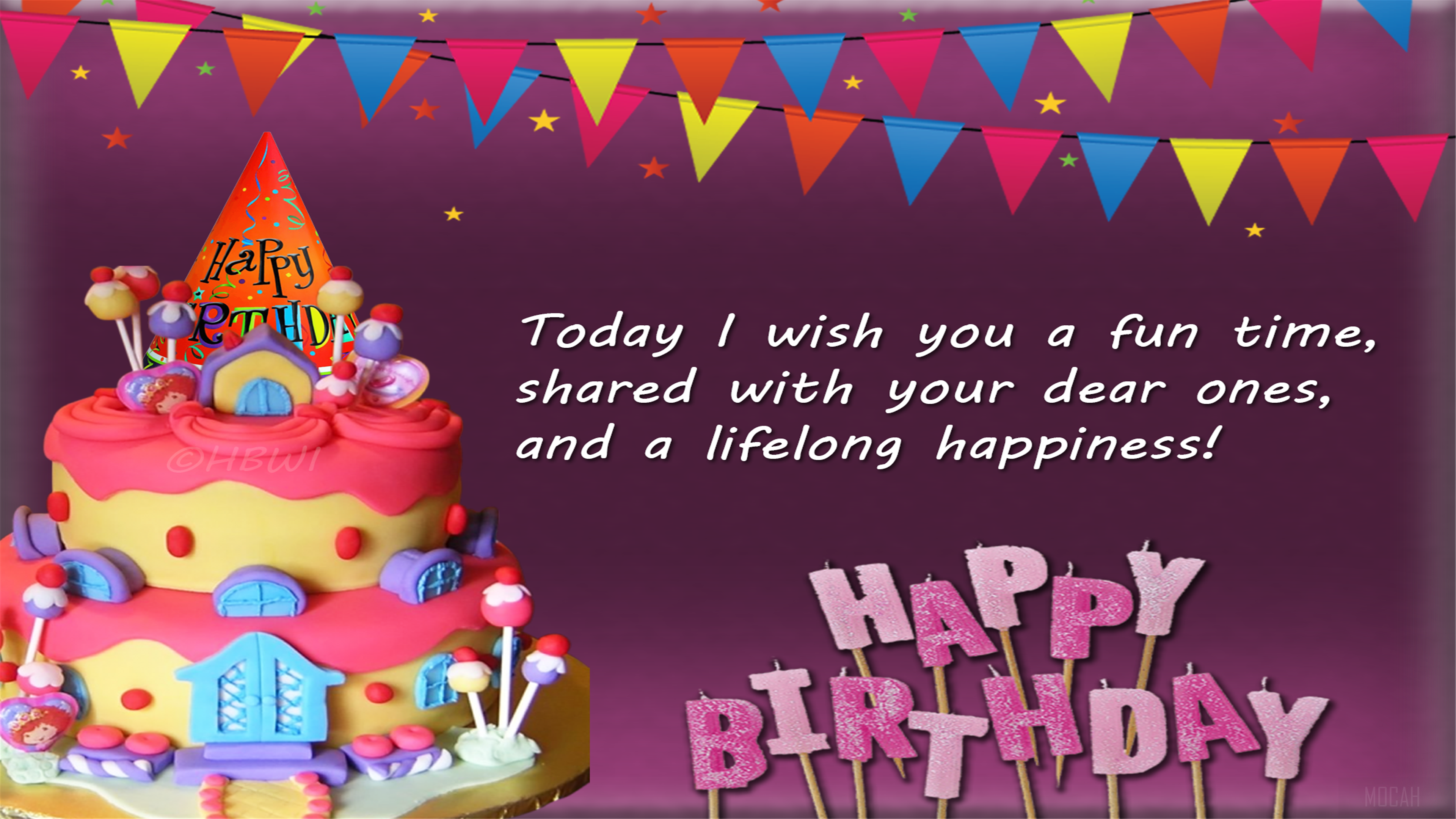 Funny Happy Birthday Card 4k Gallery HD Wallpaper