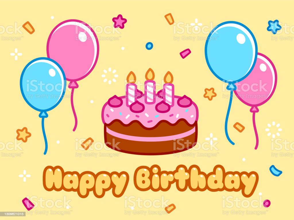 Cartoon Happy Birthday Card Stock Illustration Image Now, Birthday, Cartoon