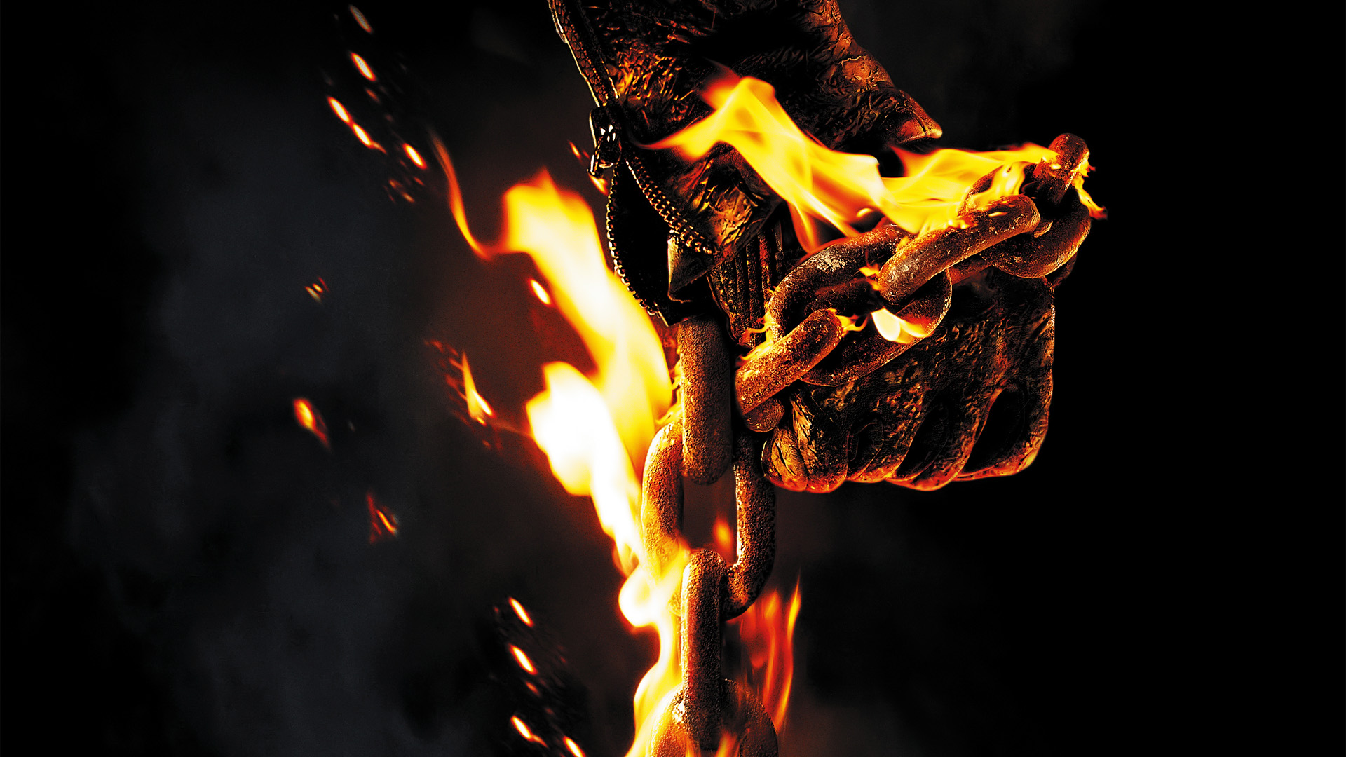 Desktop Wallpaper Ghost Rider: Spirit Of Vengeance Movie, Hands, Chain, Fire, HD Image, Picture, Background, Qd8njp