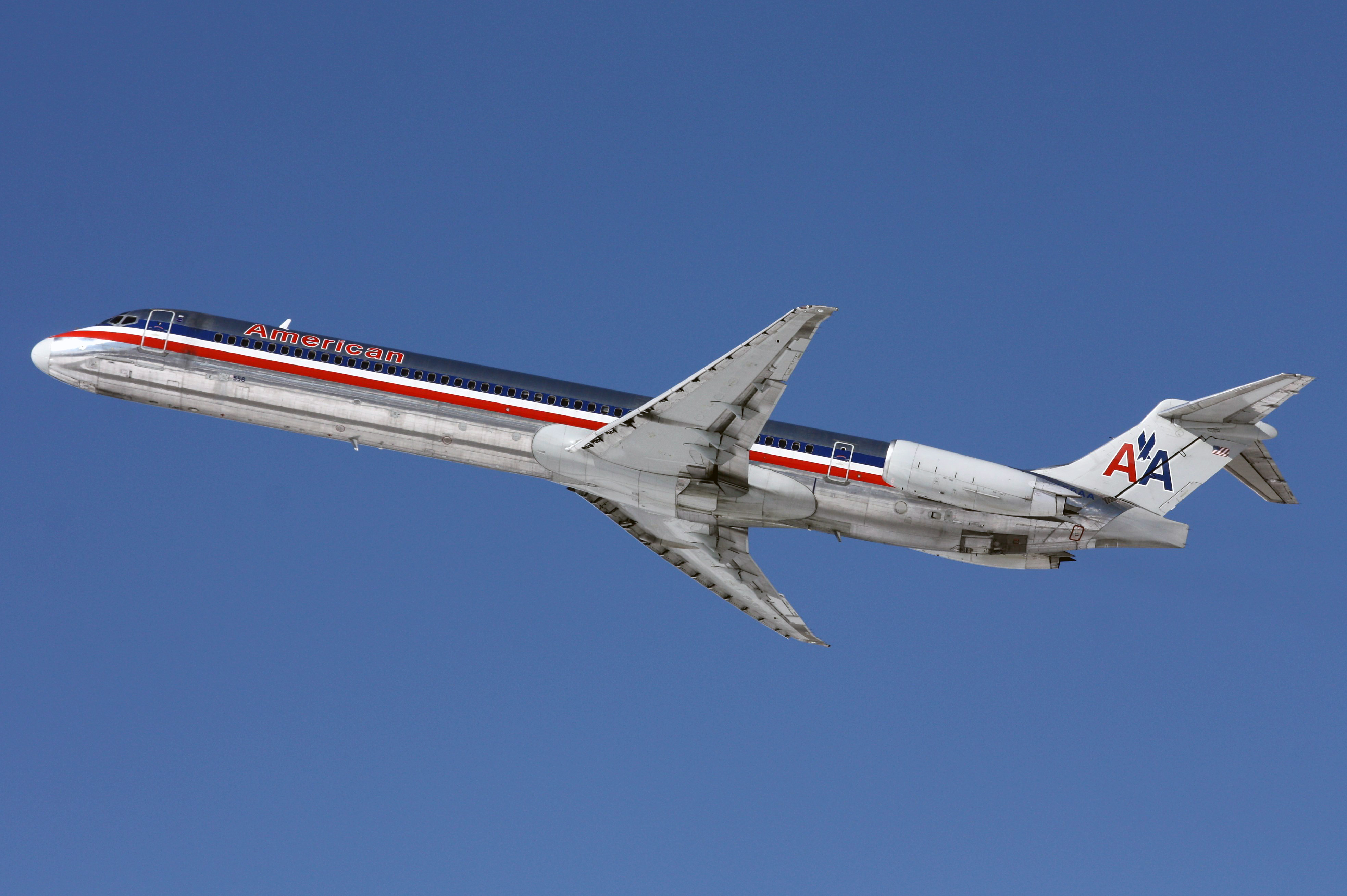 Wallpaper, airplane, flying, aviation, jet, american, Takeoff, mcdonnelldouglas, md82, kcle, n556aa, georgem757 3933x2618