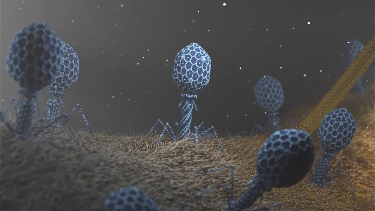 T4 Phage attacking E.coli