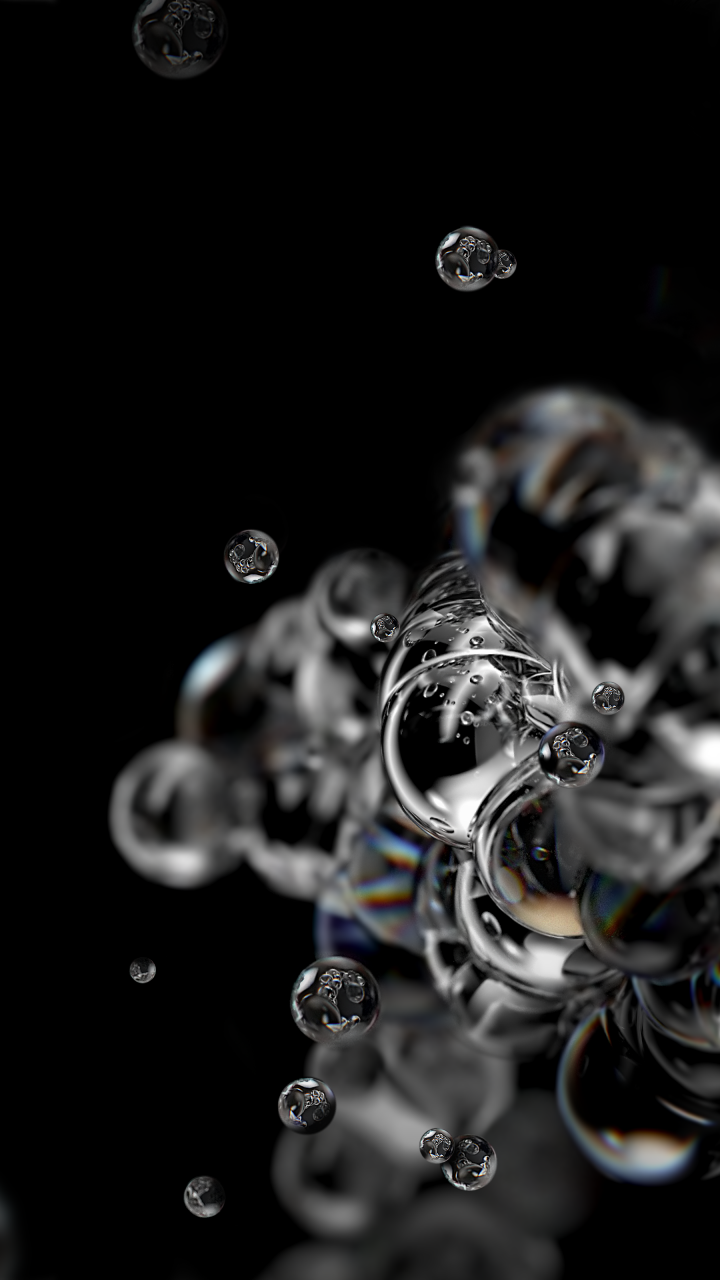 Bubbles Wallpaper 4K, Samsung Galaxy