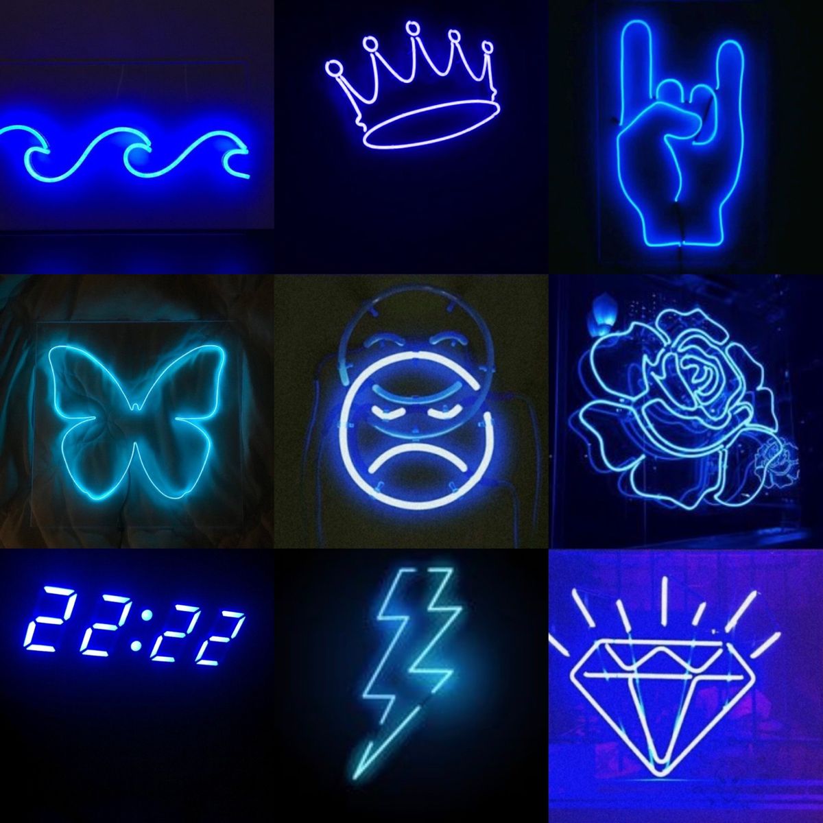 aesthetic. Neon wallpaper, Blue neon lights, Dark blue wallpaper