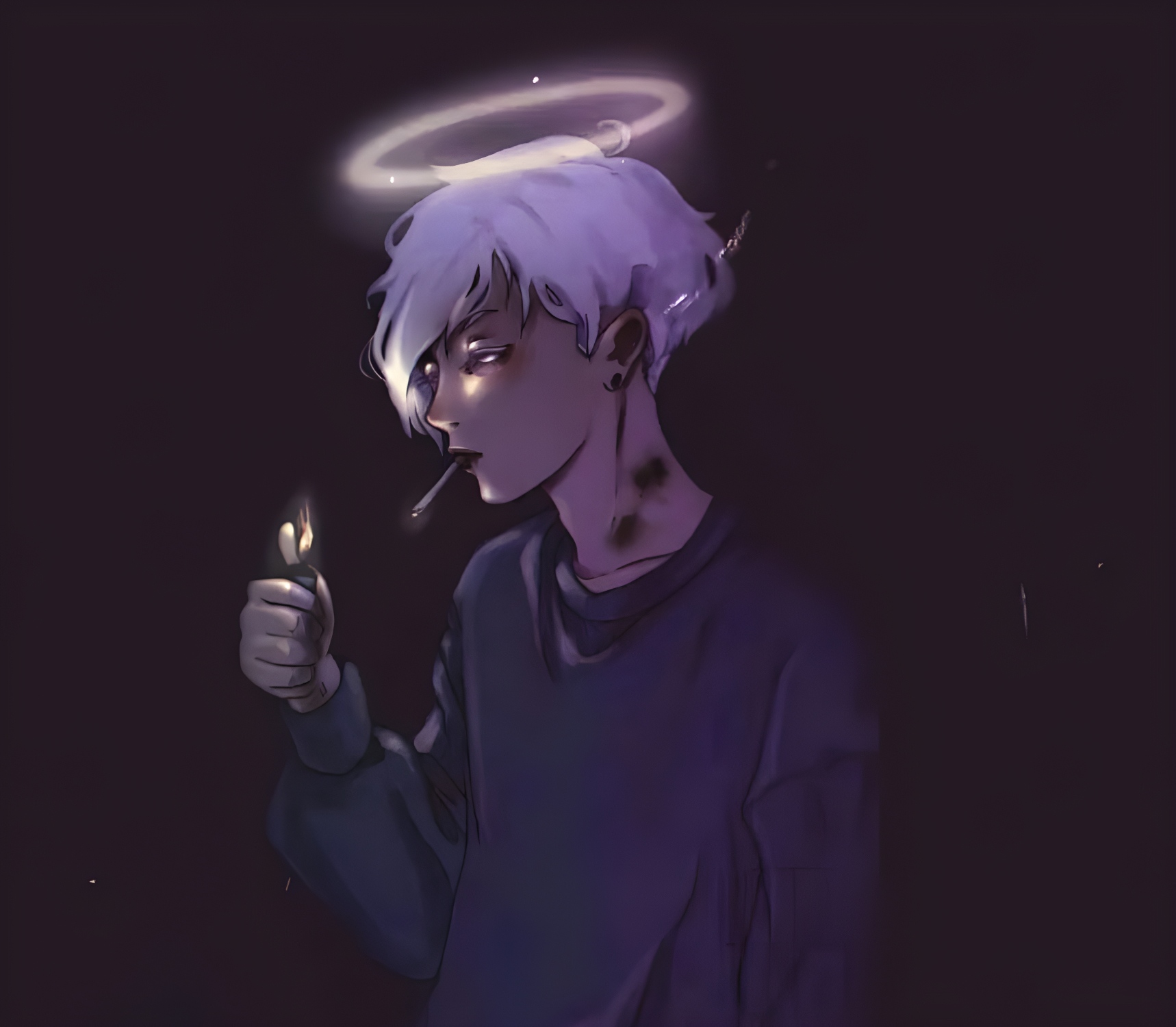 Smoking Boy anime Wallpaper Download