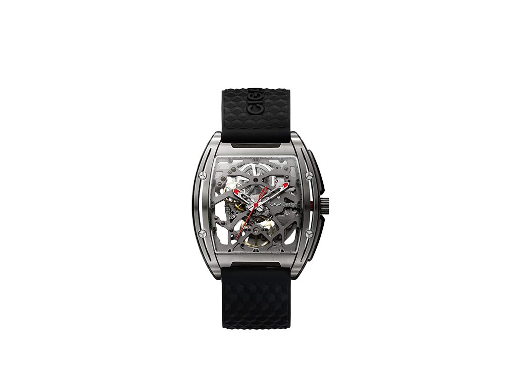 Z Series Titanium Automatic Mechanical Skeleton Wristwatch Black
