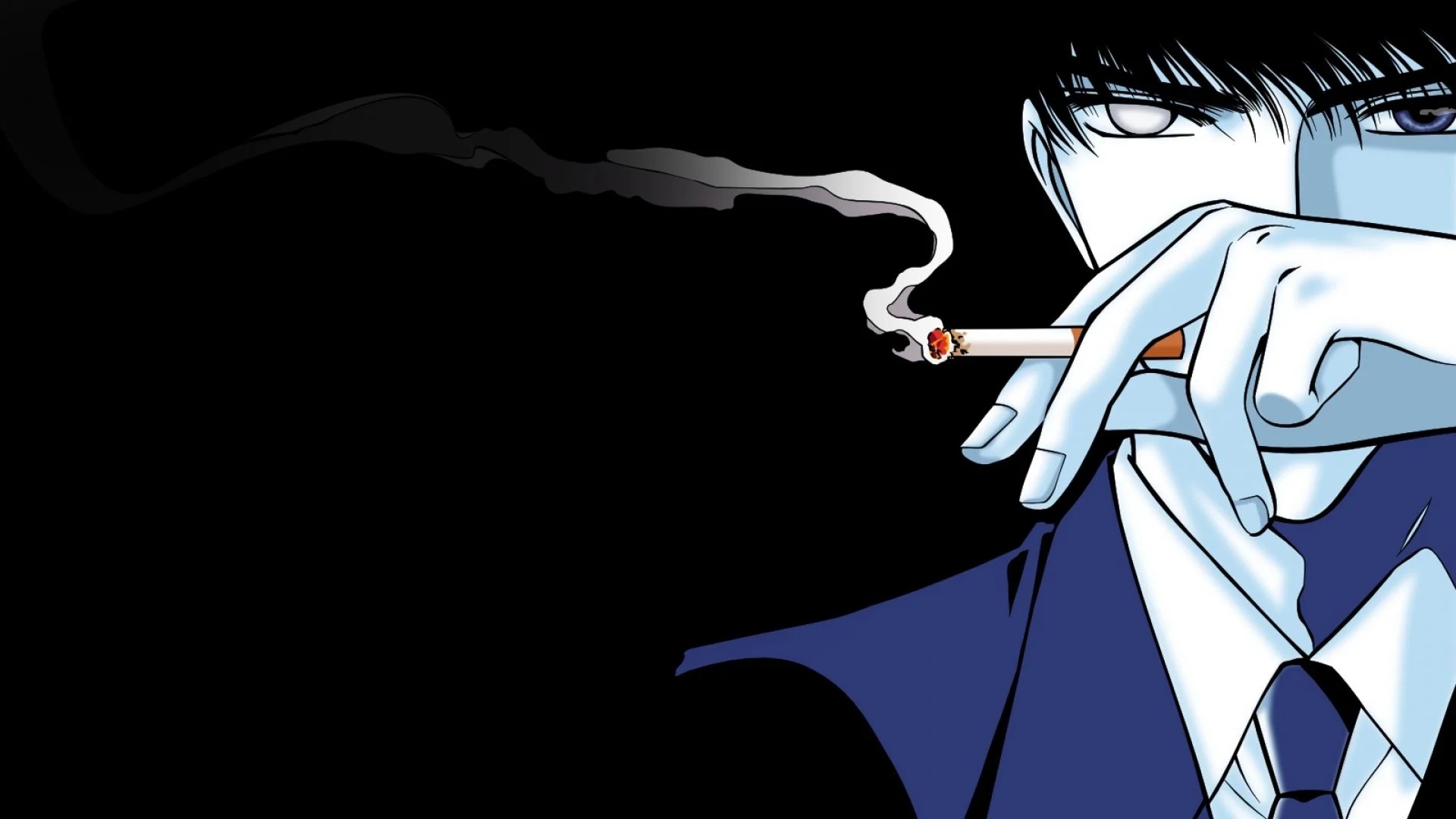 Anime boy smoking Wallpaper Download