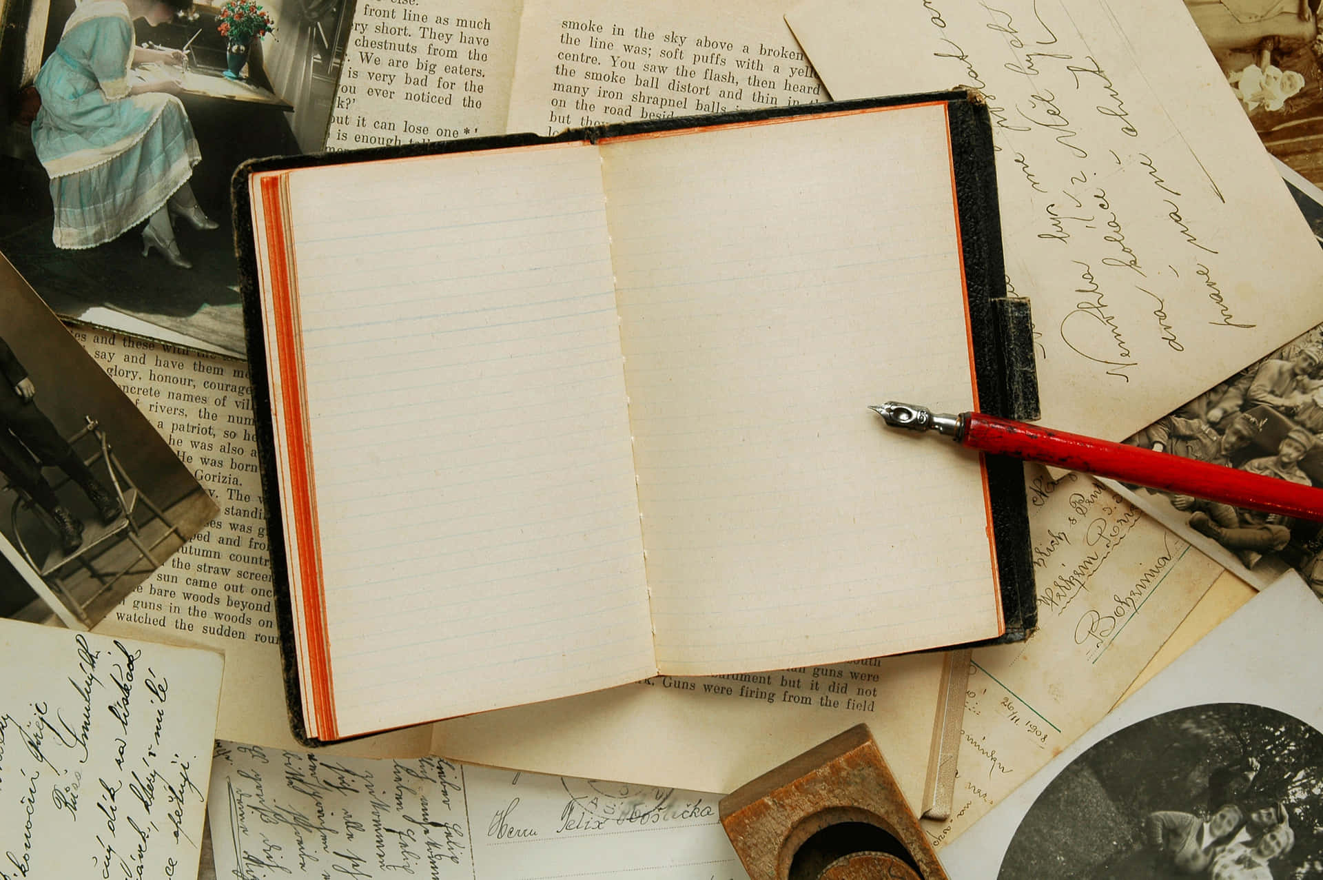 Download A Book With A Pen On It