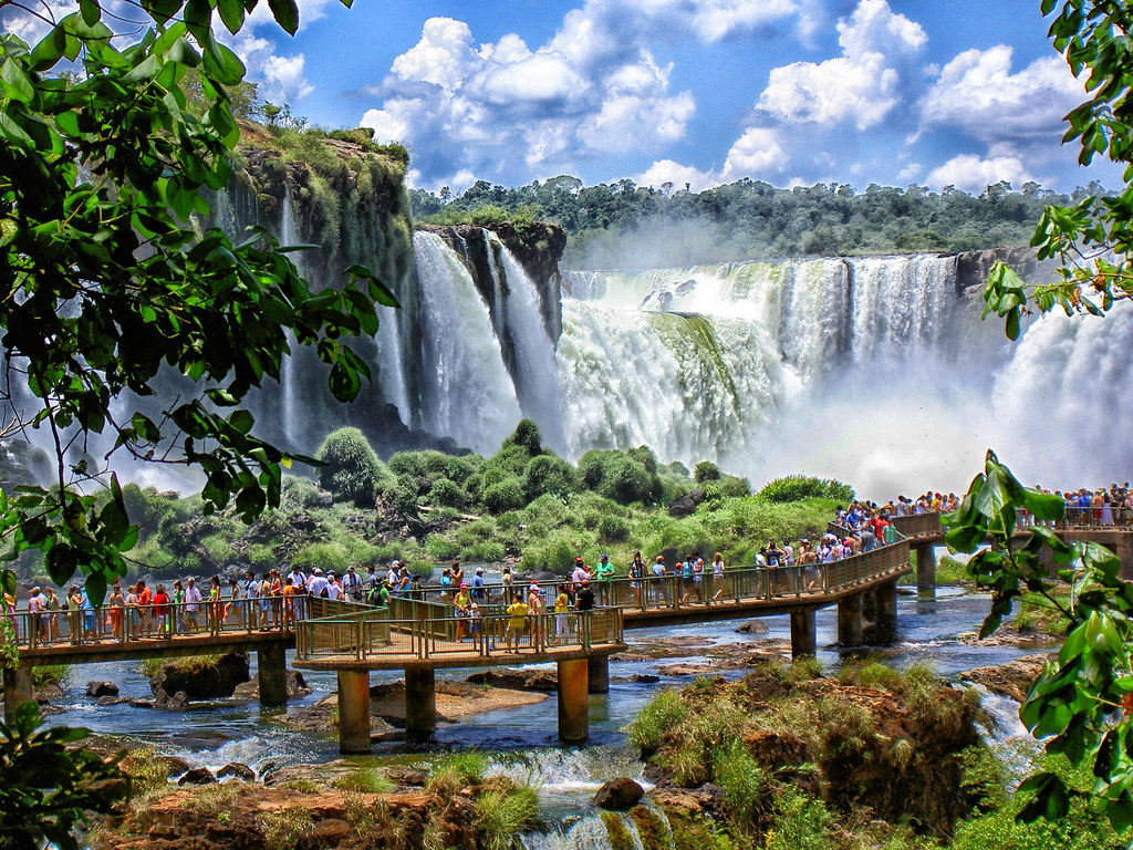 Cataratas do Iguazu Waterfalls. World famous waterfal