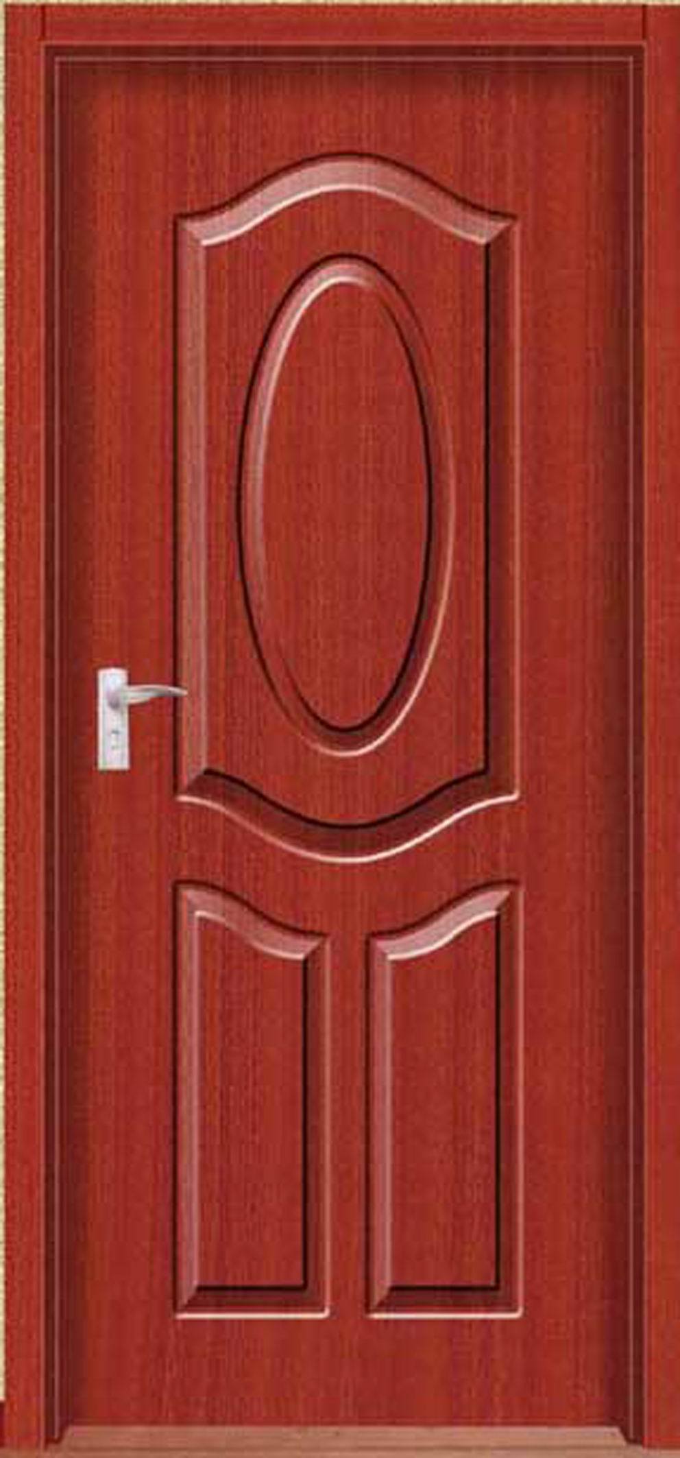 Cheap Modern PVC MDF Interior Wooden Doors (HD 8008) Molded MDF Door And HDF Door