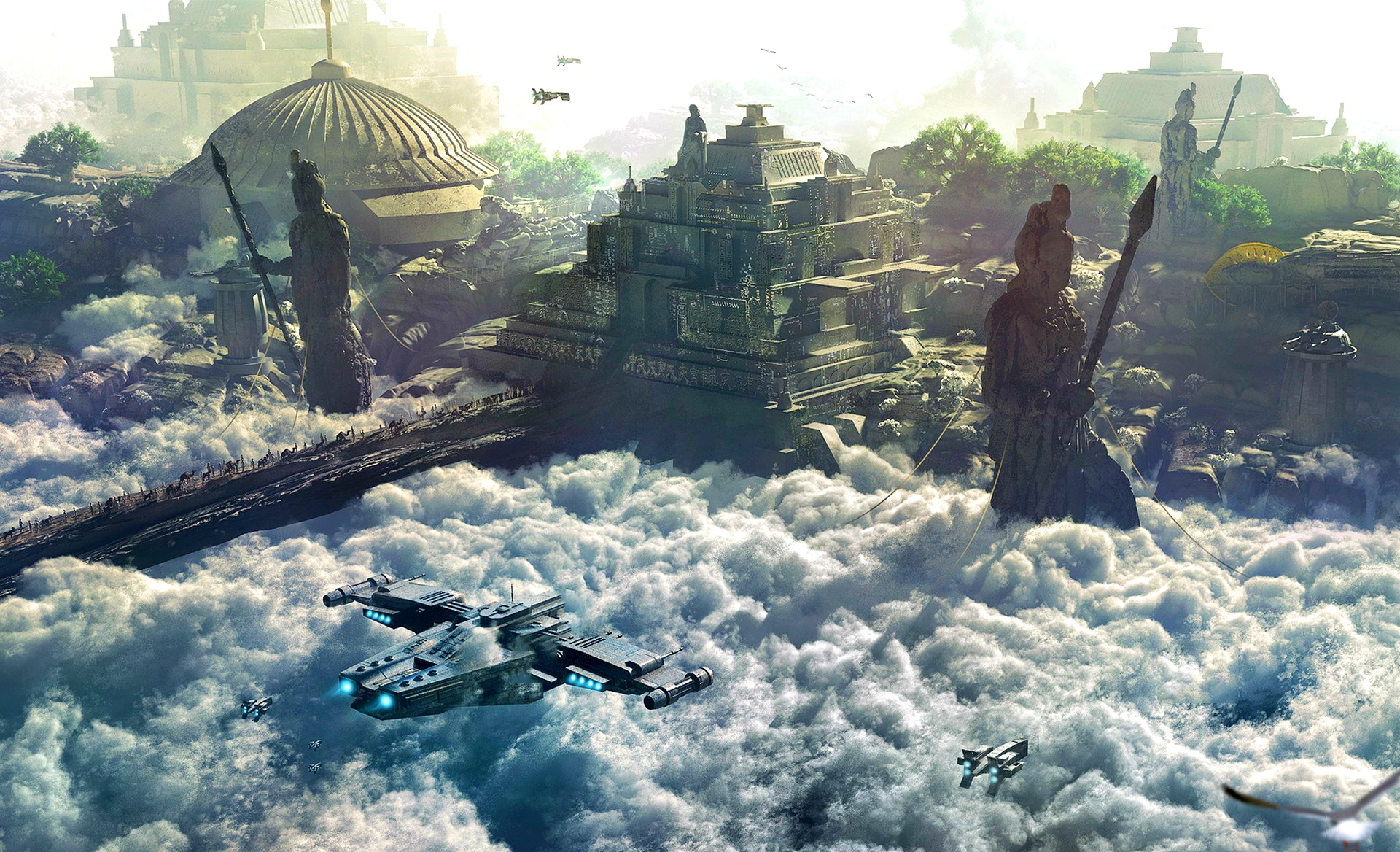 Sci Fi City HD Wallpaper and Background