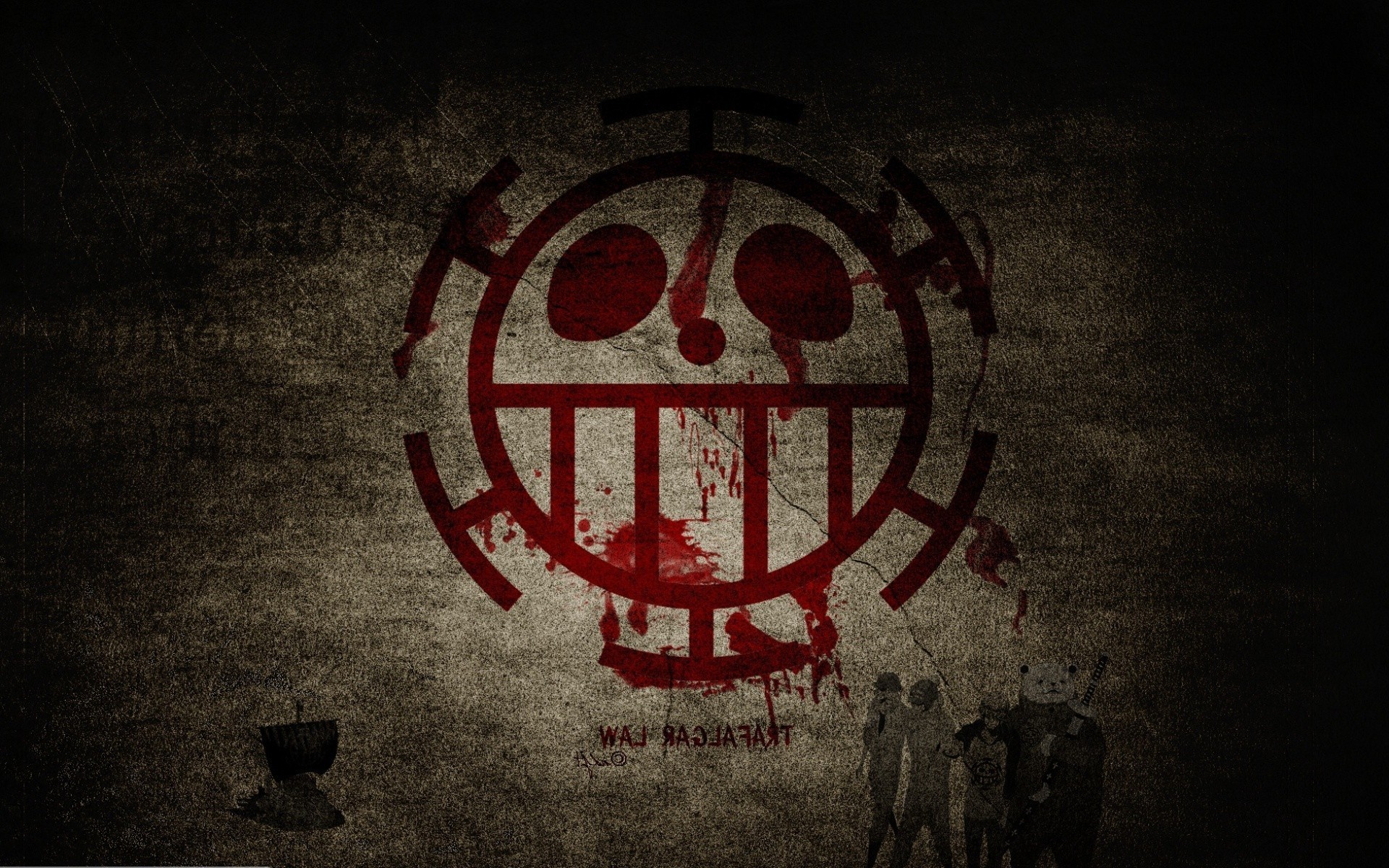Wallpaper, illustration, red, text, logo, circle, One Piece, Trafalgar Law, heart pirates, shape, darkness, number, 1920x1200 px, font, album cover 1920x1200