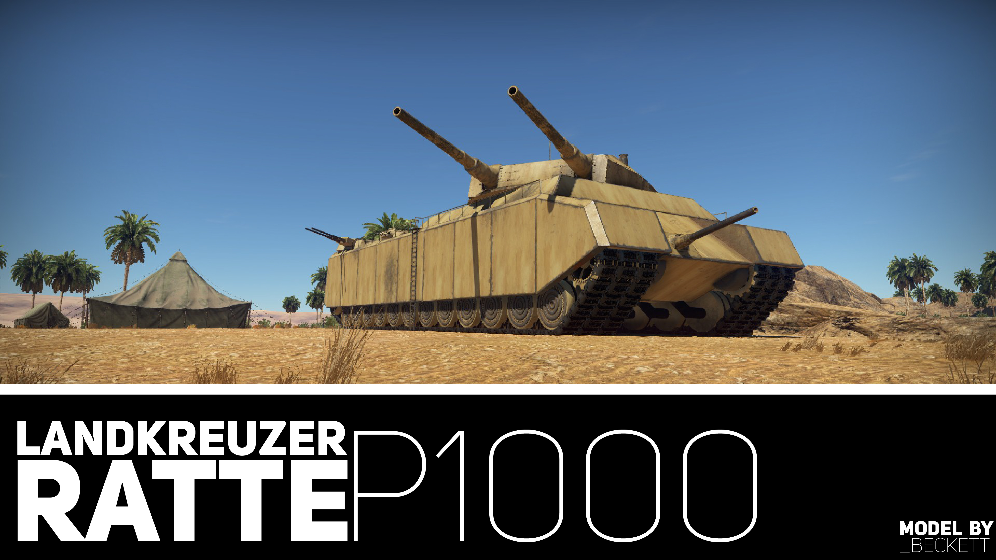 Landkreuzer p1000 Ratte модель