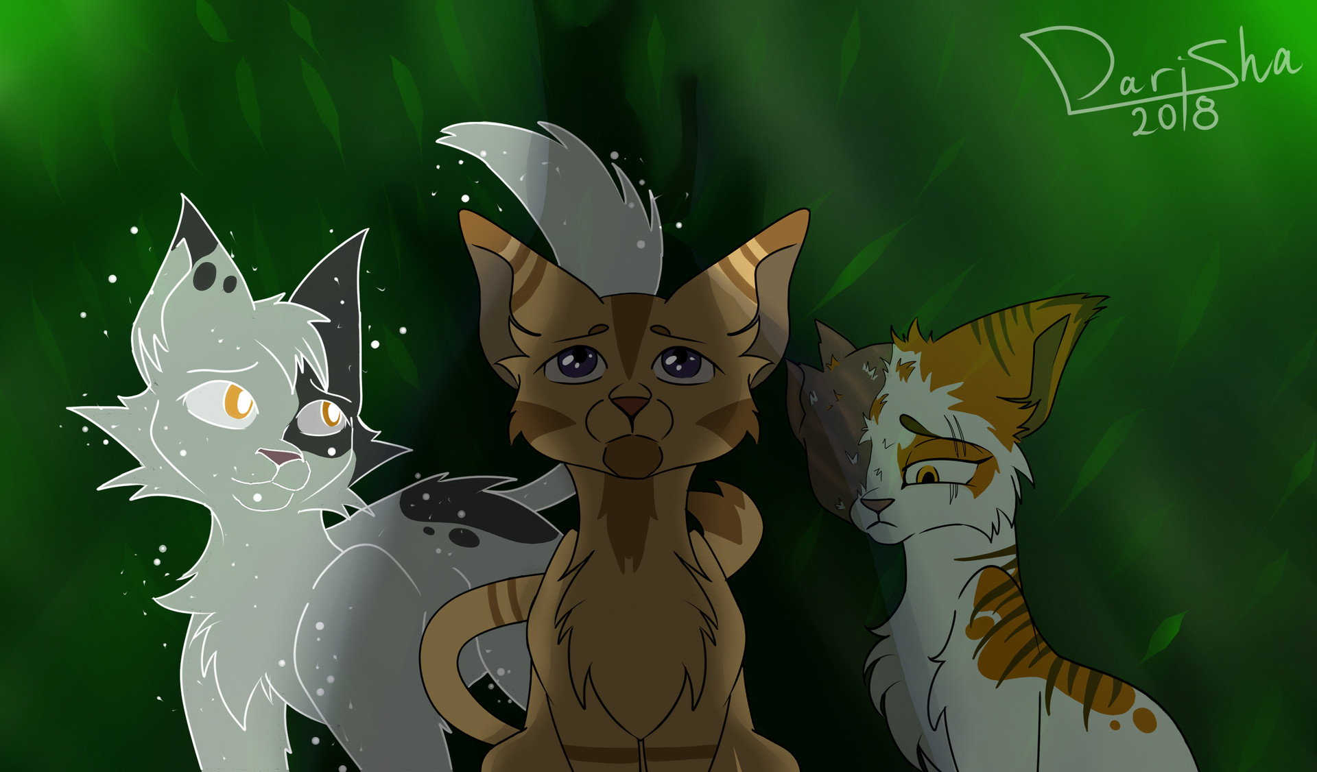 Thornpaw, Brightheart and Swiftpaw