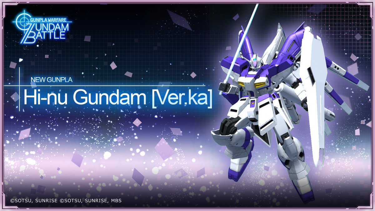 GUNDAM BREAKER MOBILE, Hi Nu! Hi Nu Gundam [Ver. Ka] Has Arrived In Sokai Festival!