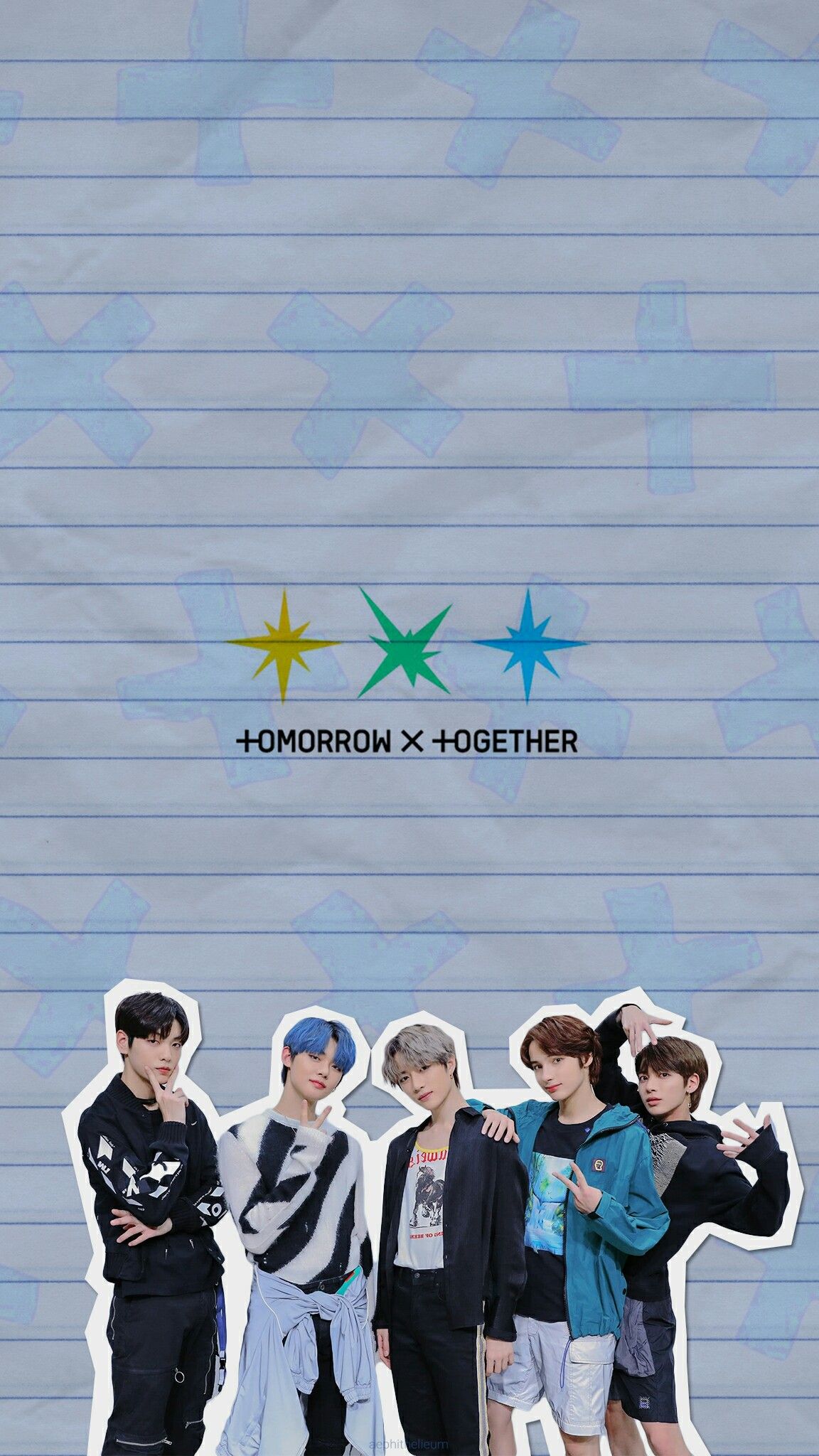 tomorrowxtogether #txt #wallpaper #lockscreen © by aephithelieum. Kpop wallpaper, Txt, Kpop background