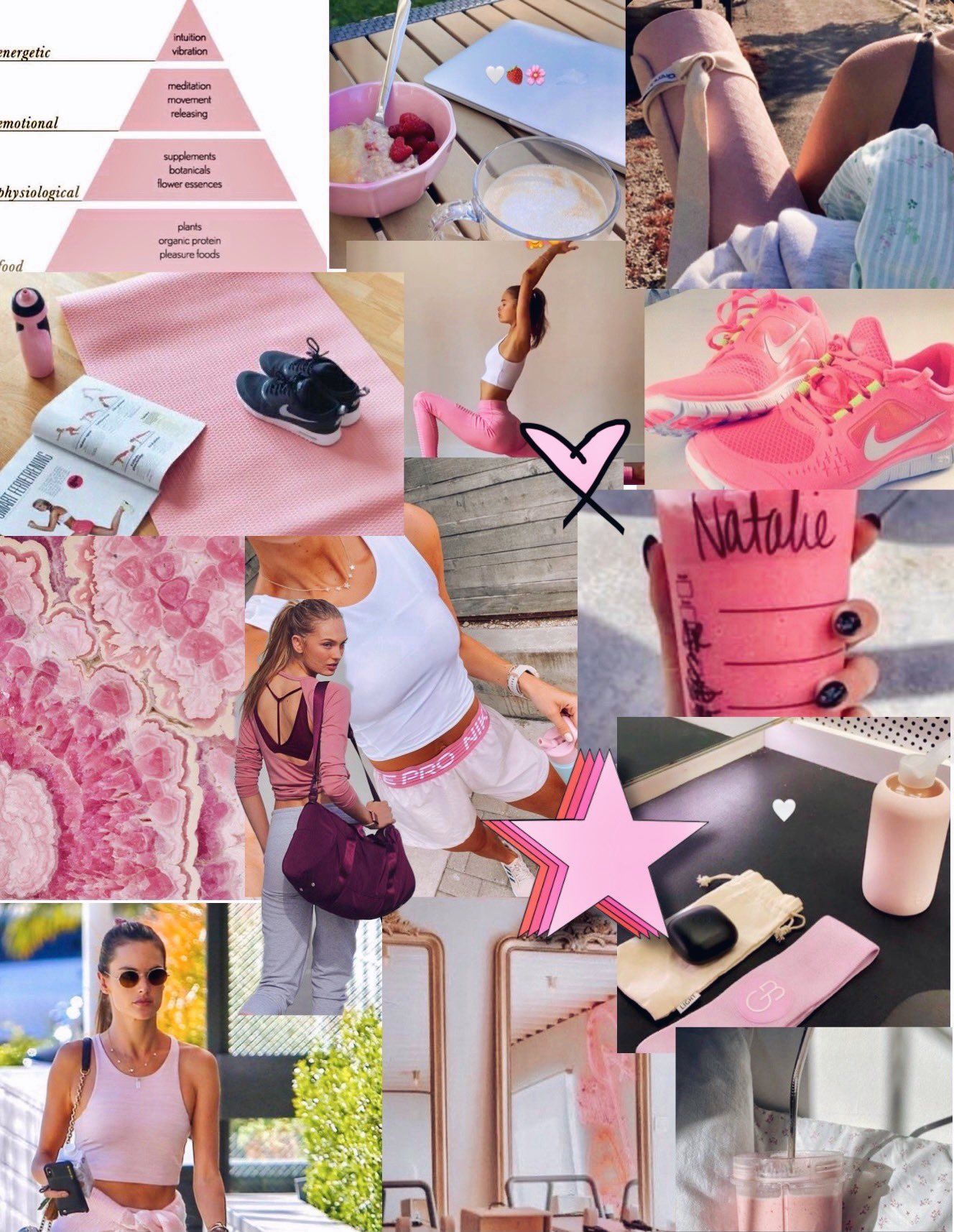 Pink pilates princess desktop wallpaper