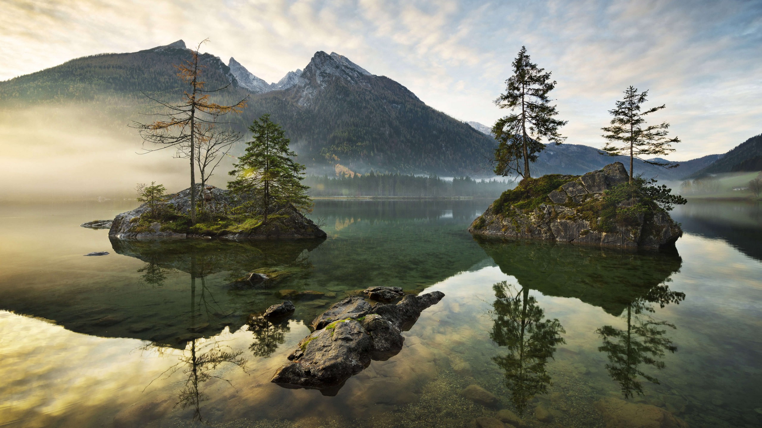 Wallpaper Lake Hintersee, Berchtesgaden, Bavaria, Germany, mountains, Alps, 4K, Travel