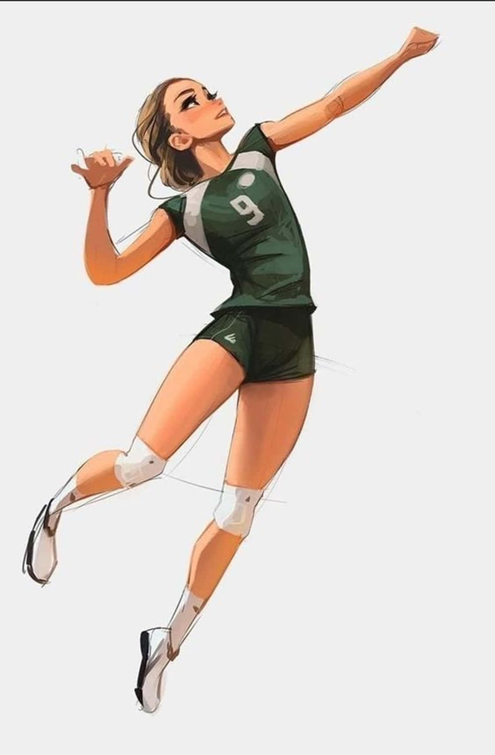 This picture come from internet  Volleyball anime, Volleyball girls,  Kawaii anime girl