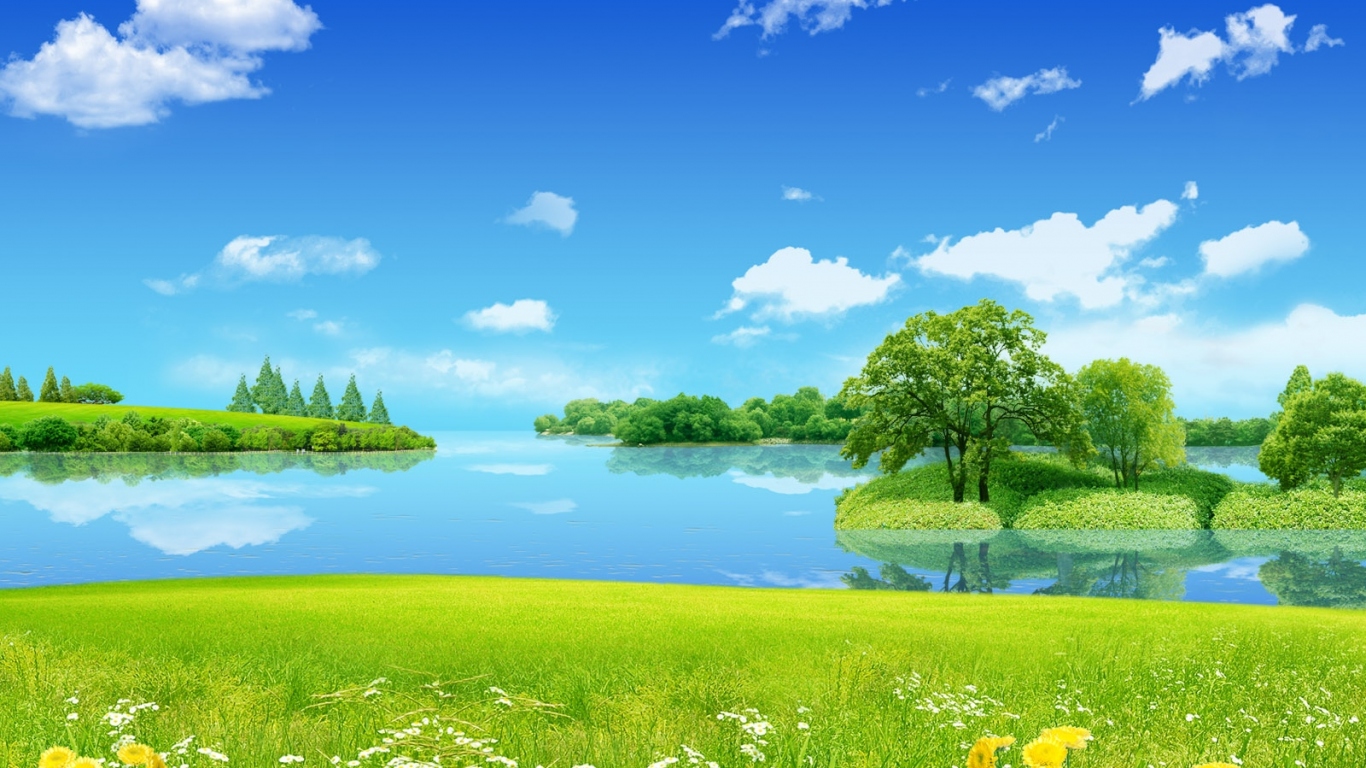 Spring Landscape Desktop wallpaper 1366x768