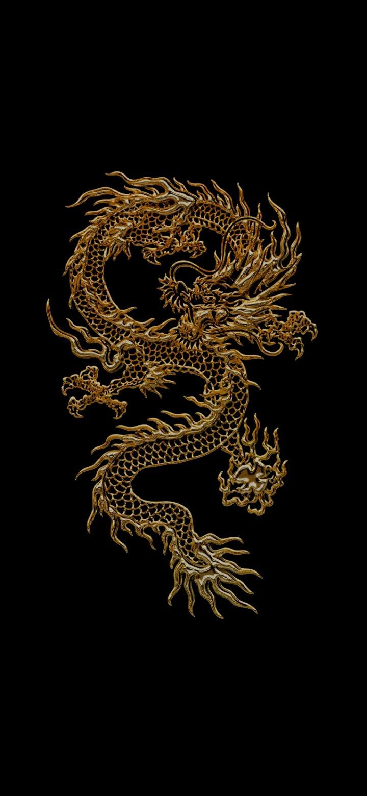 Artes Marciales. Gold dragon wallpaper, Dragon wallpaper iphone, Black wallpaper iphone dark