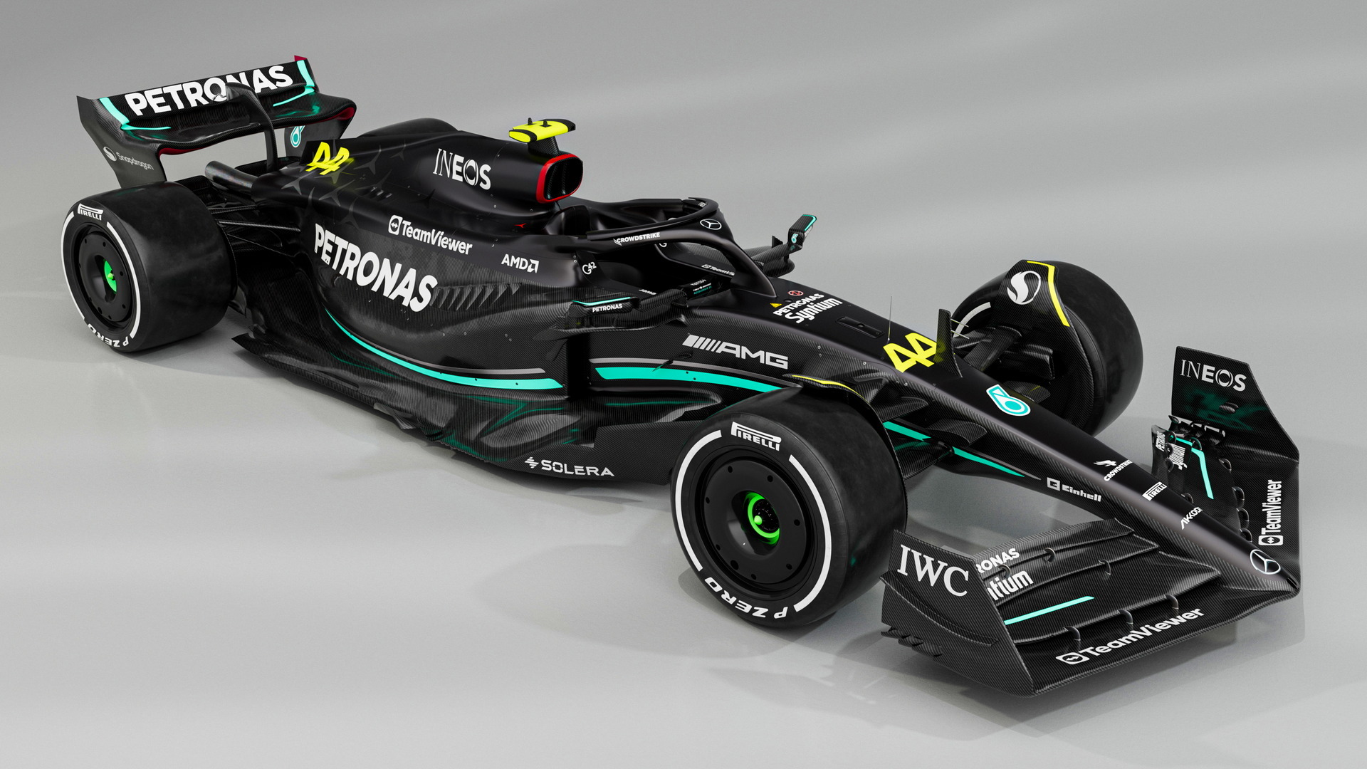New Mercedes AMG W14 F1 Car Returns To Black Color To Save Weight