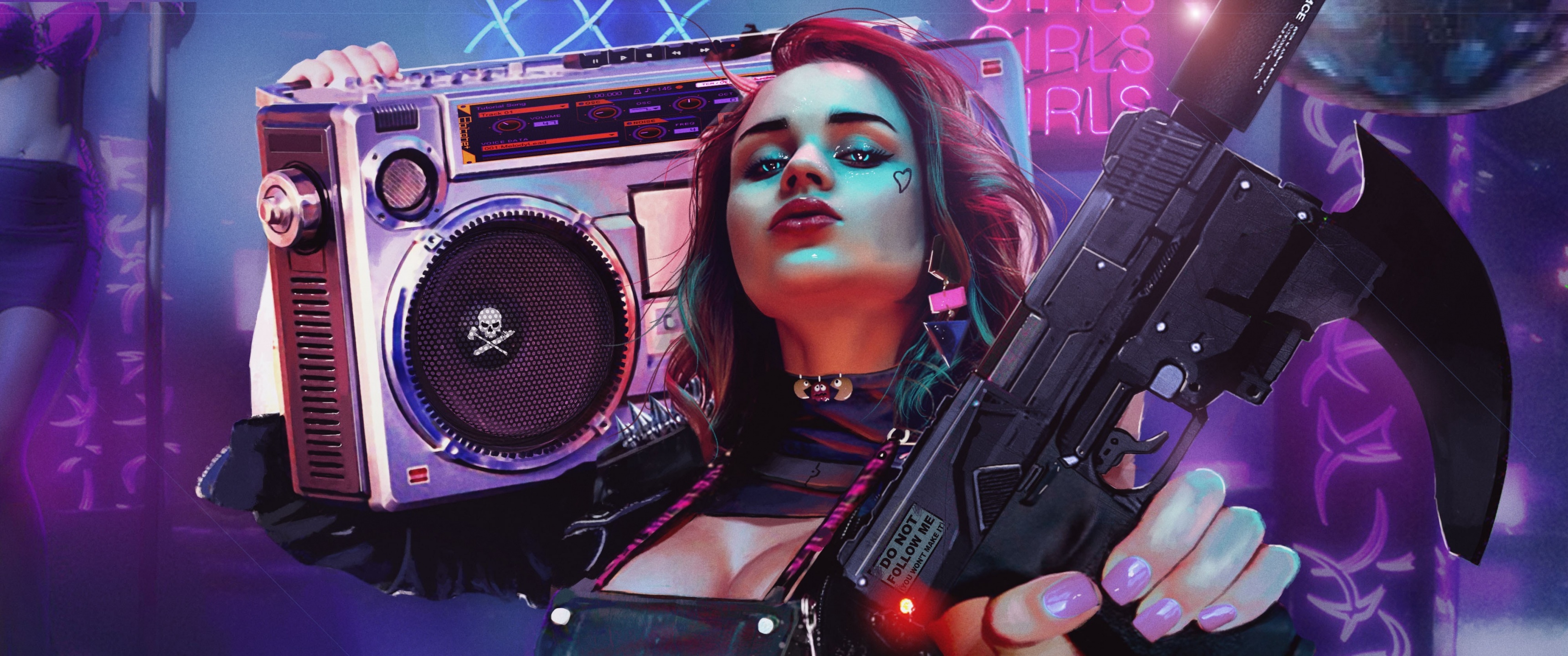 Cyberpunk girl Wallpaper 4K, 2020 Games, Games