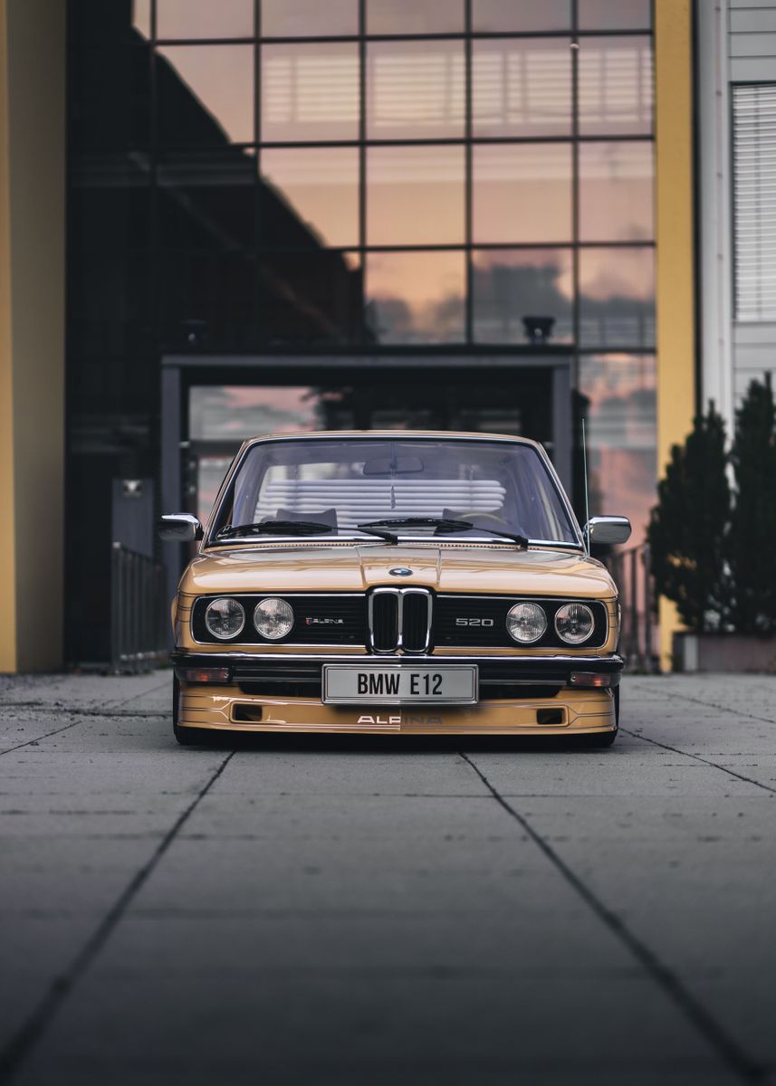 BMW E12 Front' Poster