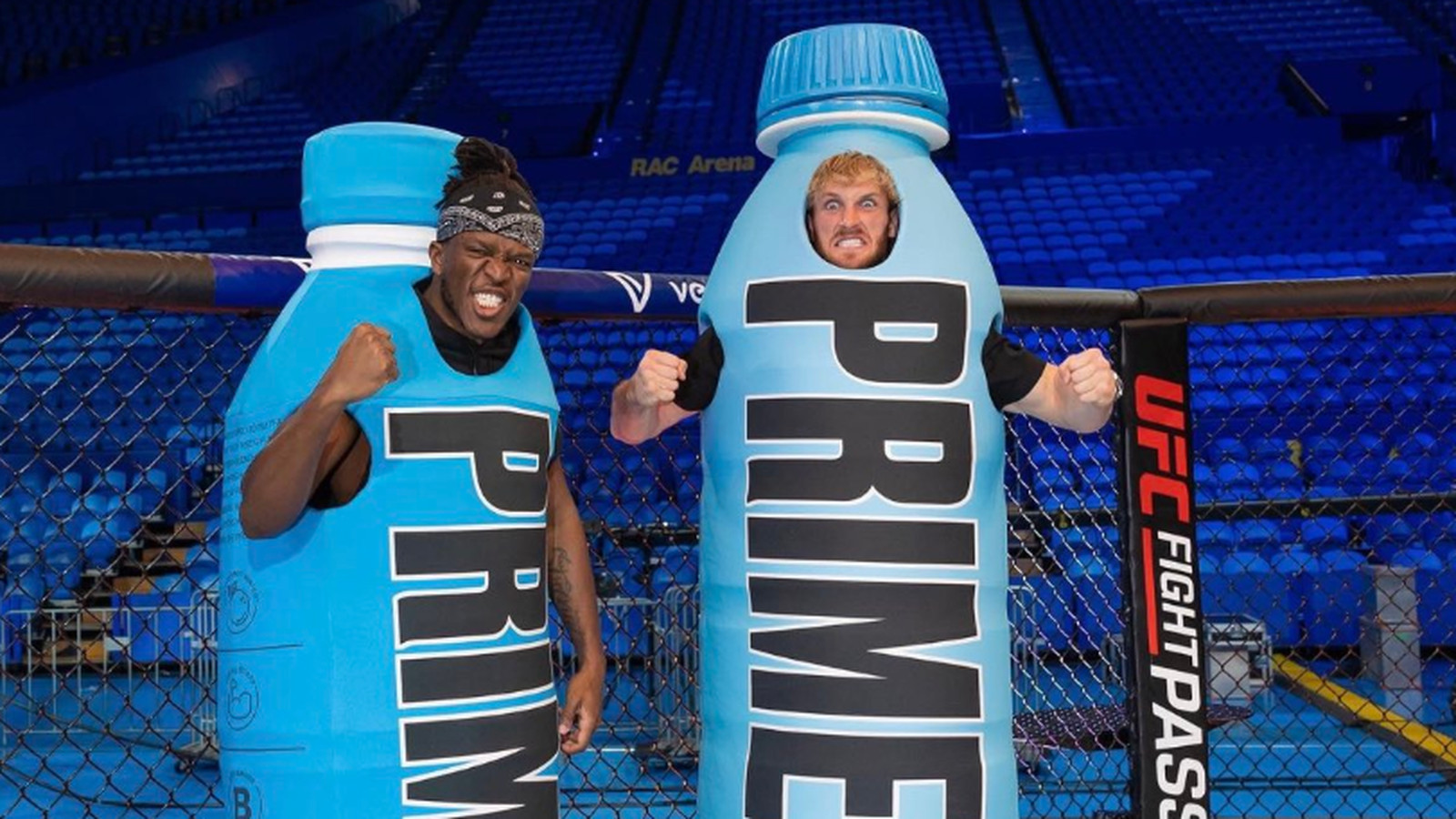 Pic! Paul, KSI Unveil PRIME Themed Octagon