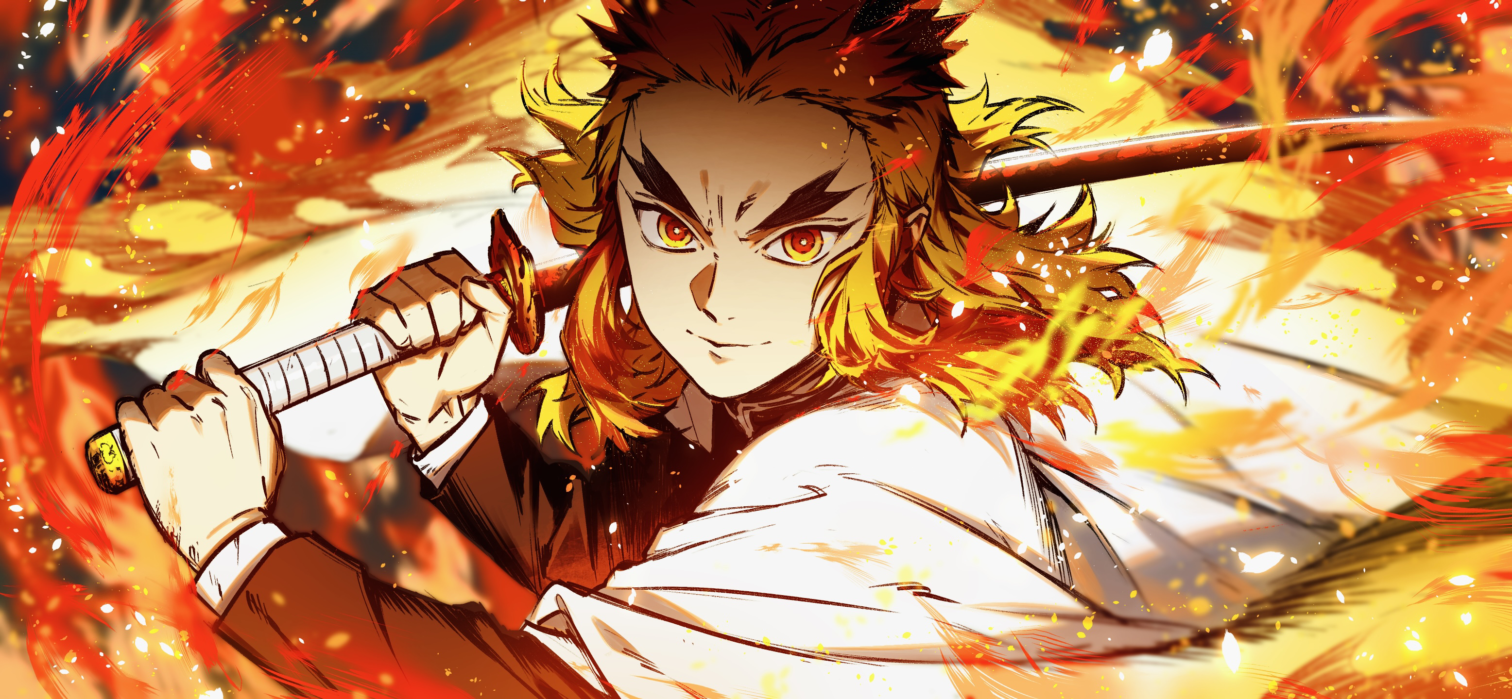 Kyojuro Rengoku, Kyojuro Rengoku, Sword Gallery HD Wallpaper