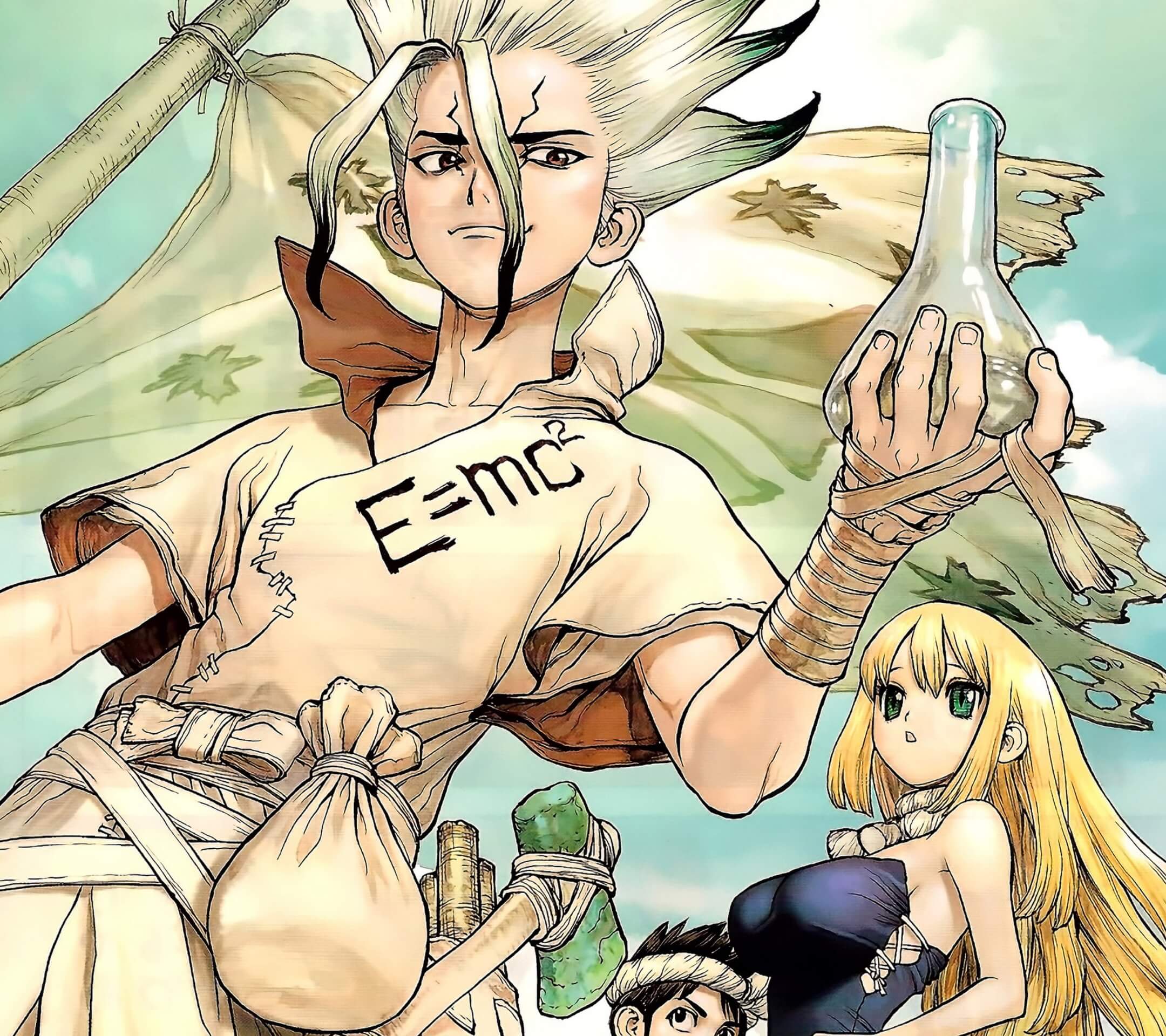 Dr. Stone wallpaper for iPhone and android smartphones