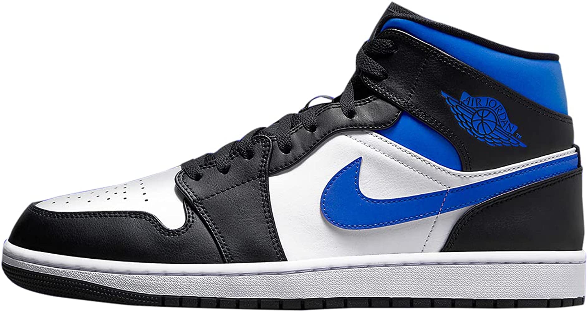 Amazon.com. Jordan Mens Air Jordan 1 Mid 554724 140 Racer Blue Black White 8.5