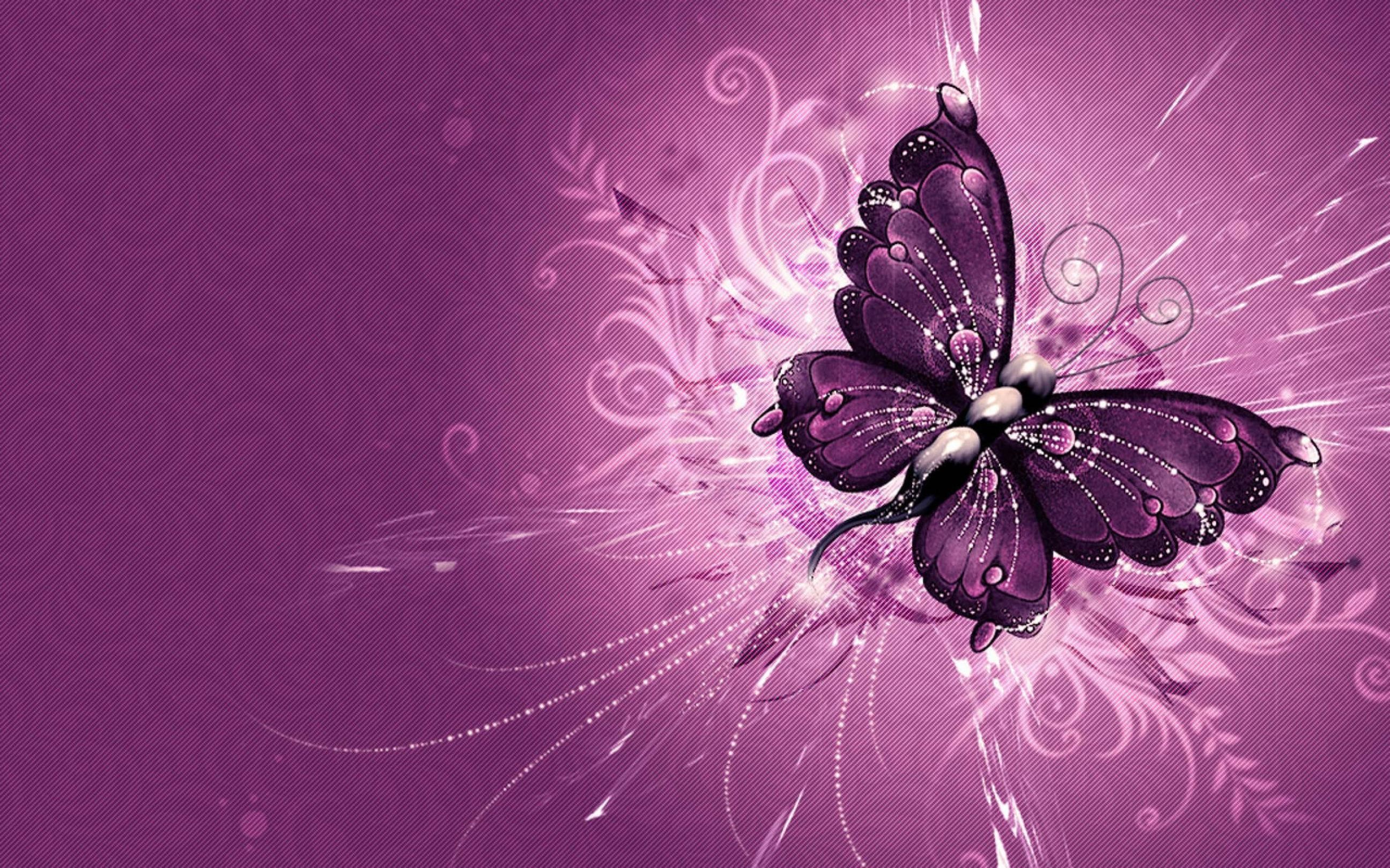 Purple Butterfly Wallpaper