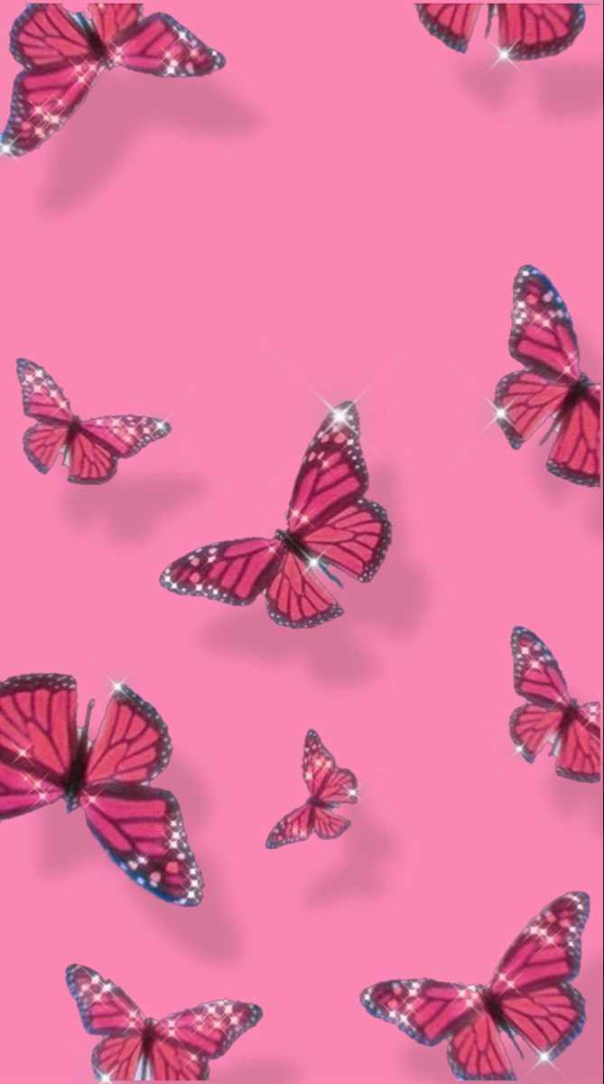 Cute Aesthetic Pink Butterfly Wallpaper. Pink wallpaper background, Butterfly wallpaper background, Butterfly wallpaper