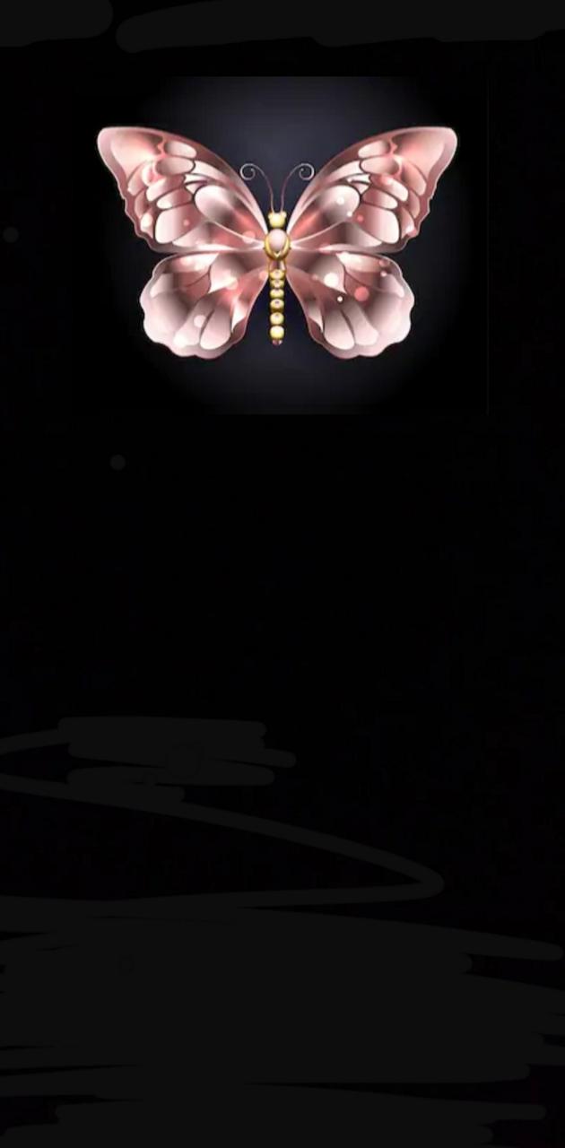 Rose Gold Butterfly wallpaper