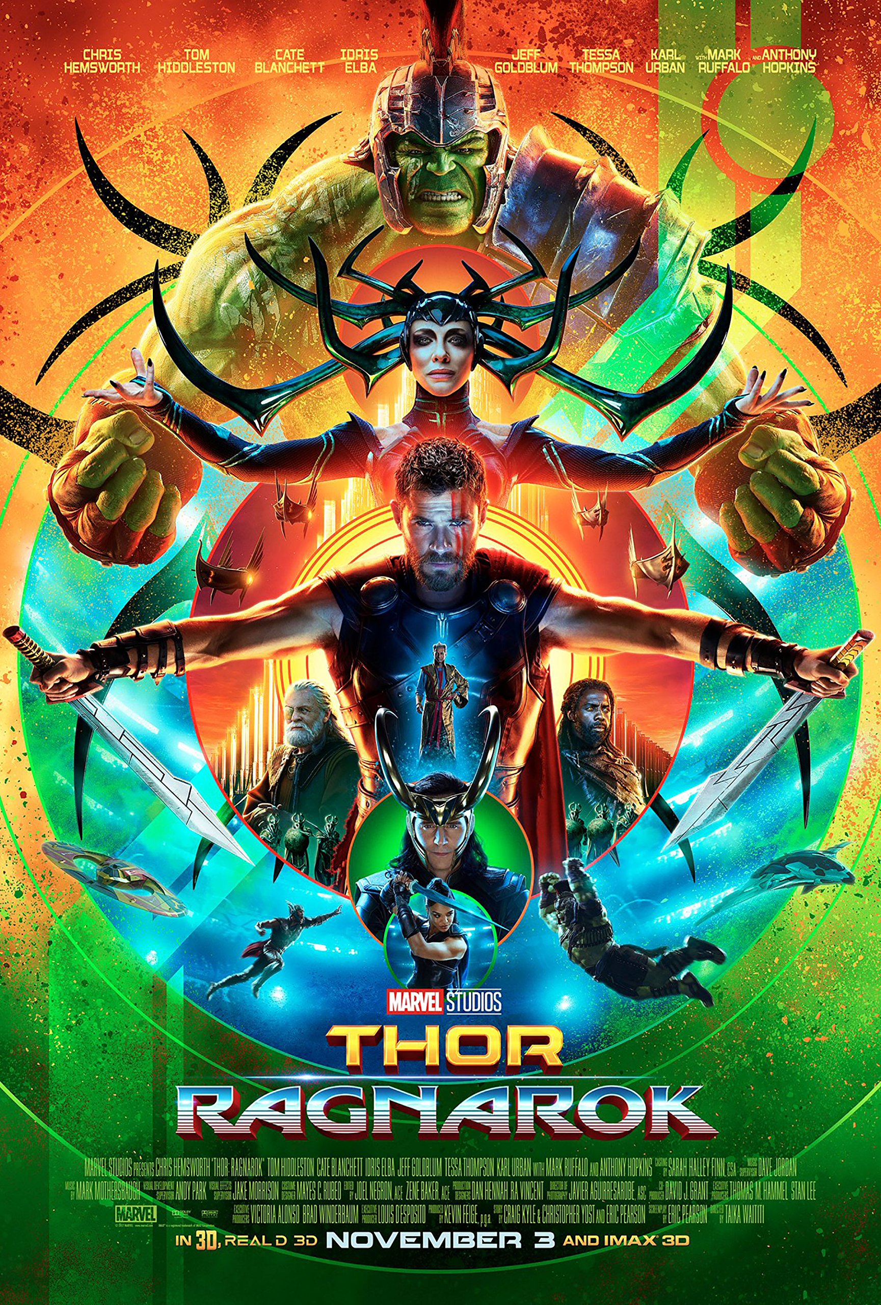 Thor: Ragnarok Movie Poster Limited Print Photo Chris Hemsworth, Tom Hiddleston, Cate Blanchett Size 24x36: Posters & Prints