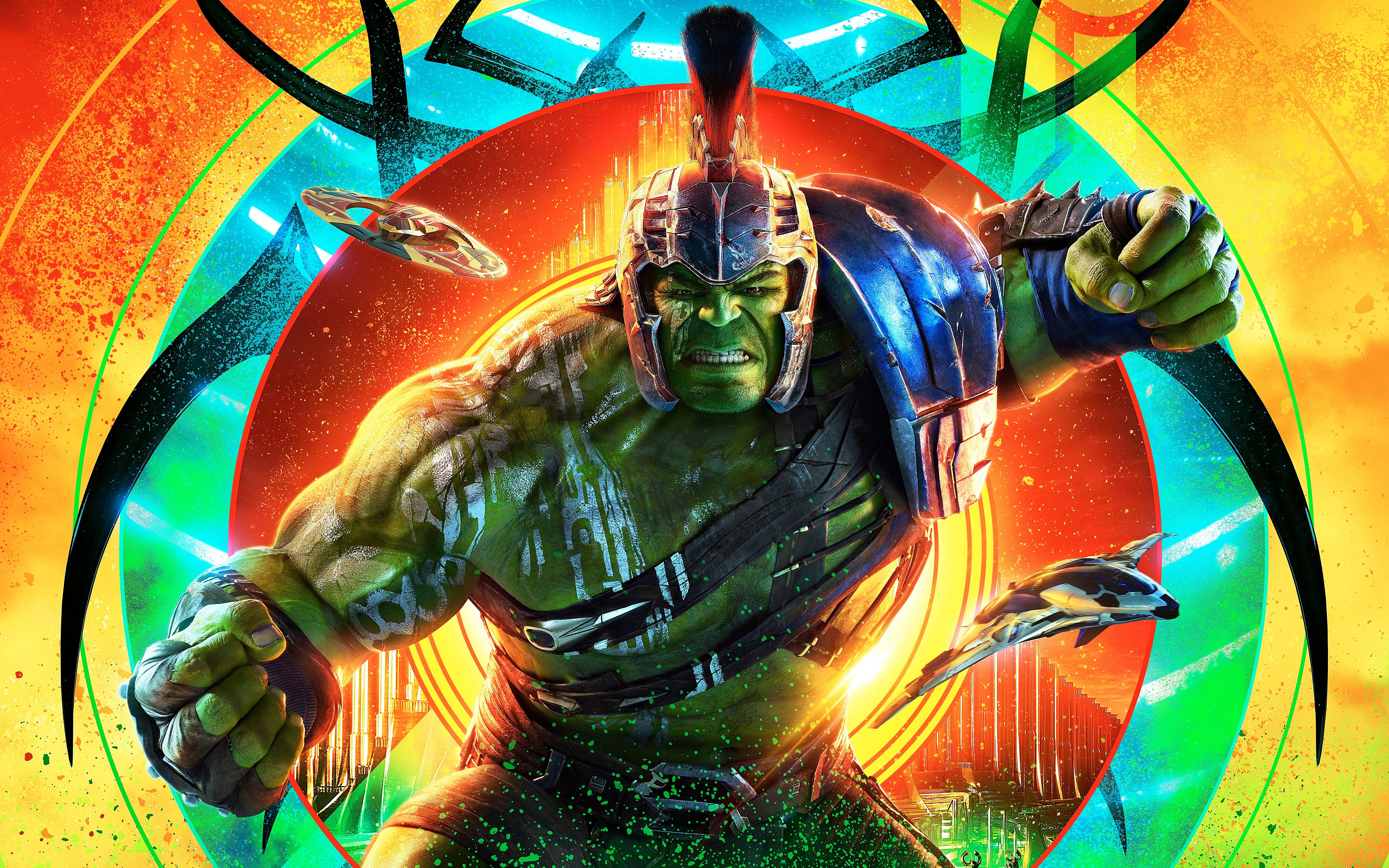 Hulk Thor Ragnarok 2021 Films 5K Poster