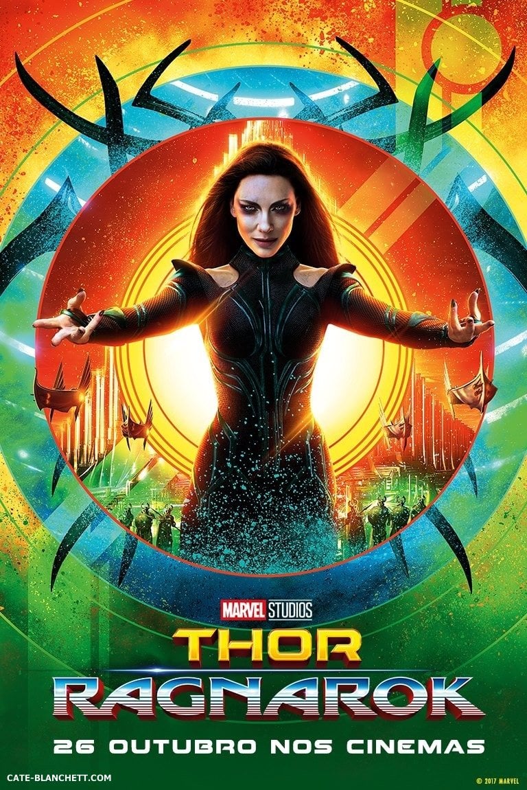 Cate Blanchett Fan. Thor Ragnarok: New trailer, interview, poster and image from Cate Blanchett's #Hela
