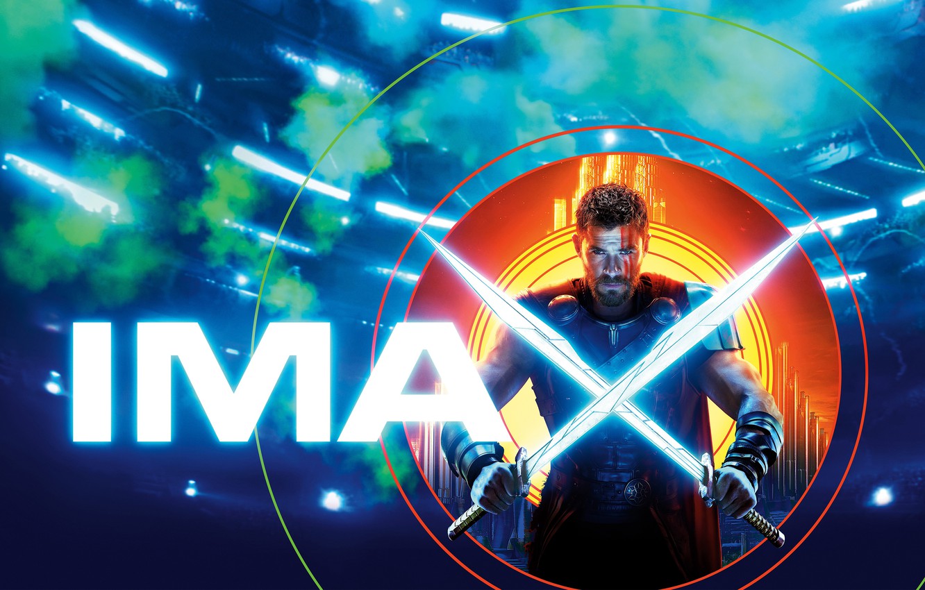 Wallpaper weapons, fiction, armor, swords, poster, Thor, Thor, Chris Hemsworth, MARVEL, Chris Hemsworth, IMAX, Thor: Ragnarok, Thor: Ragnarok, kamiks image for desktop, section фильмы