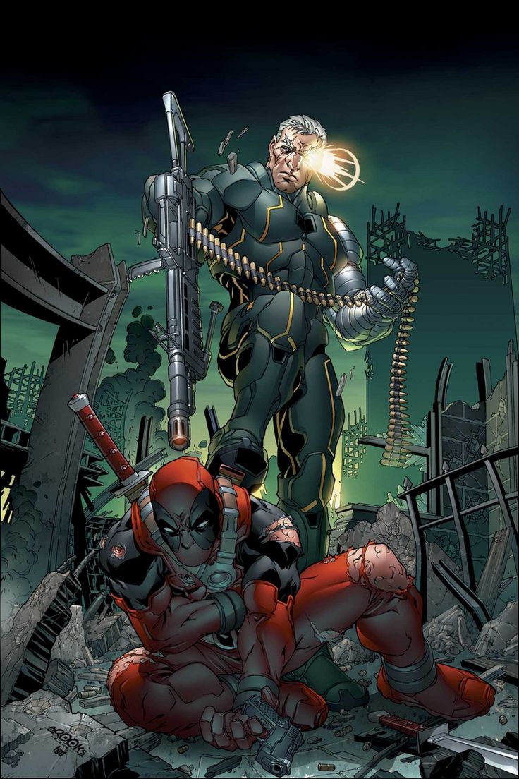 Cable vs Deadpool by Patrick Zircher. Marvel deadpool, Marvel comics, Marvel comics art