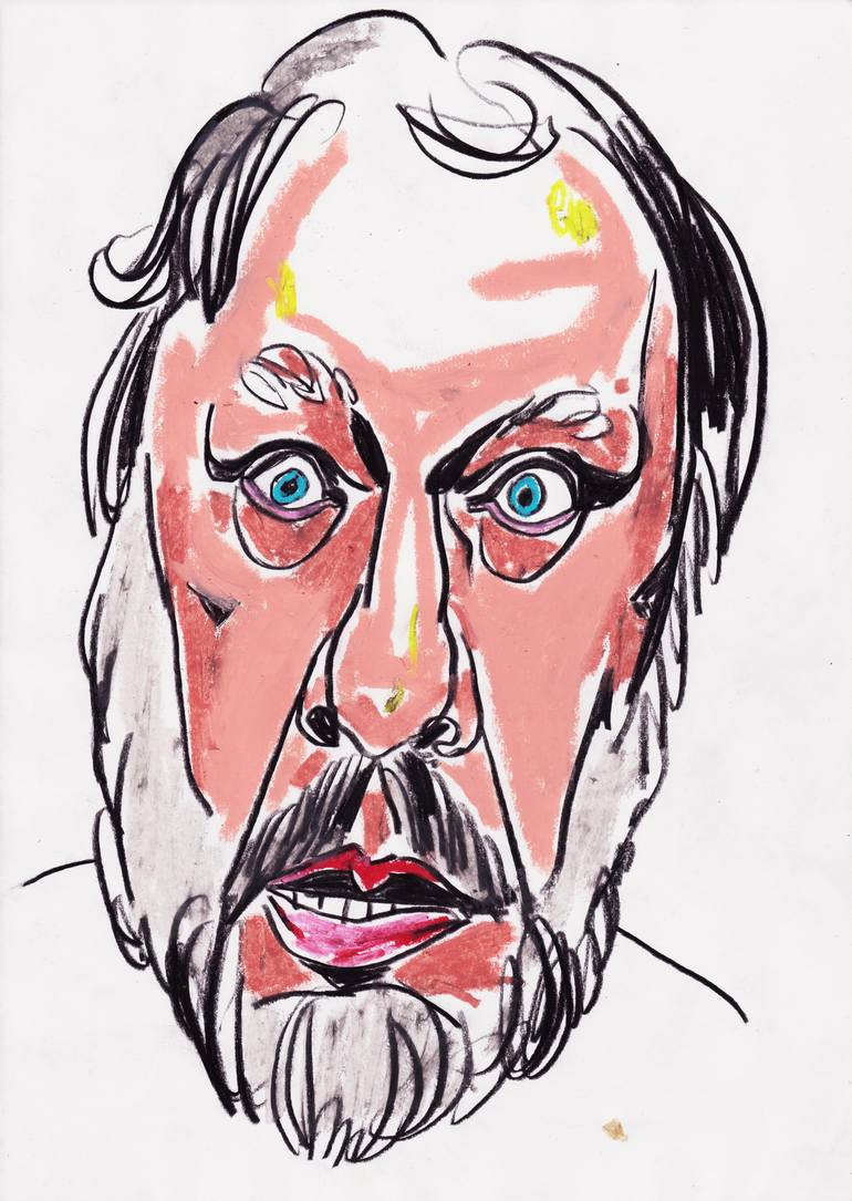 Slavoj Zizek Drawing