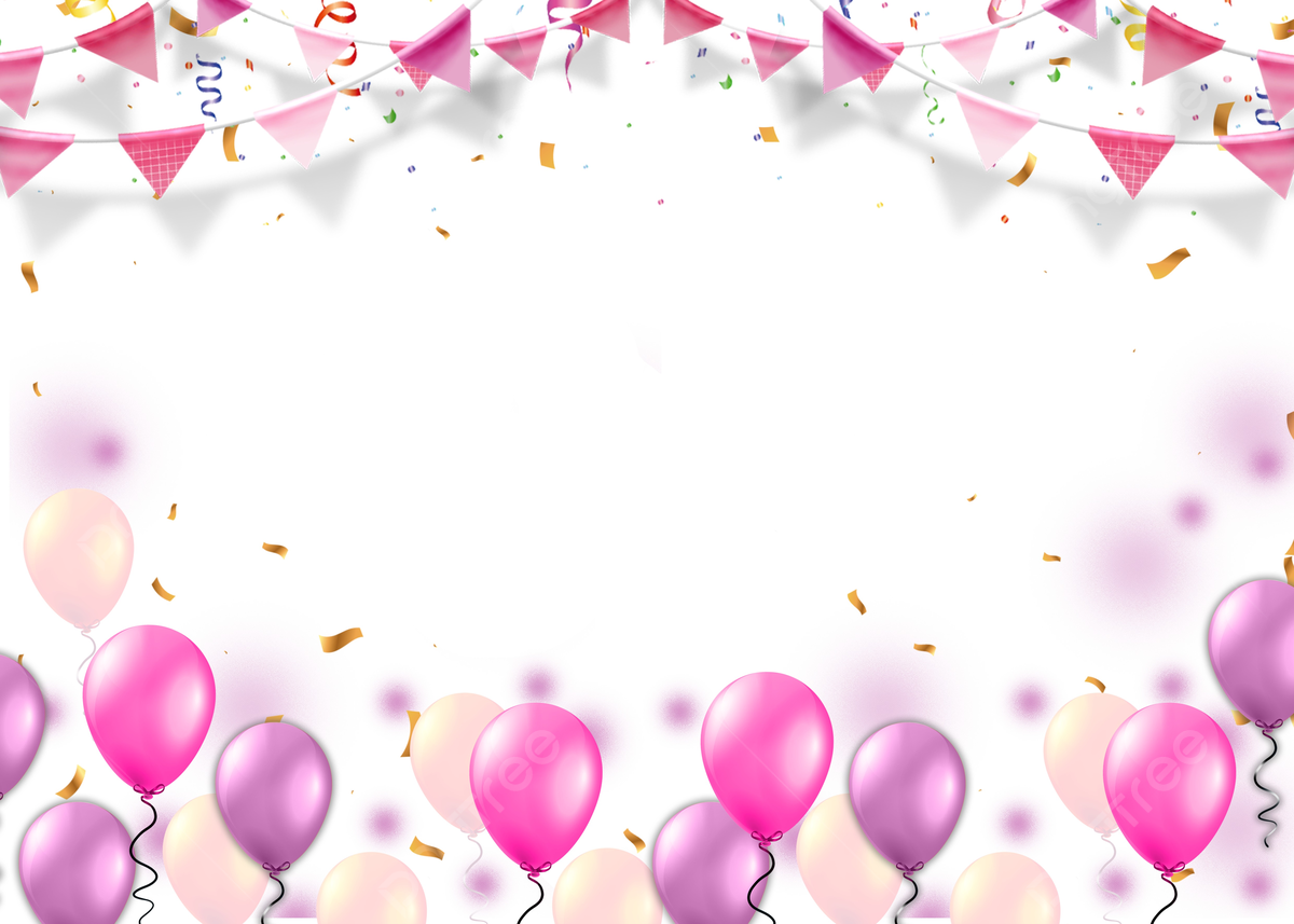 Pink Small Flag Purple Birthday Balloon Party Background, Purple, Pink, Color Chip Background Image And Wallpaper for Free Download