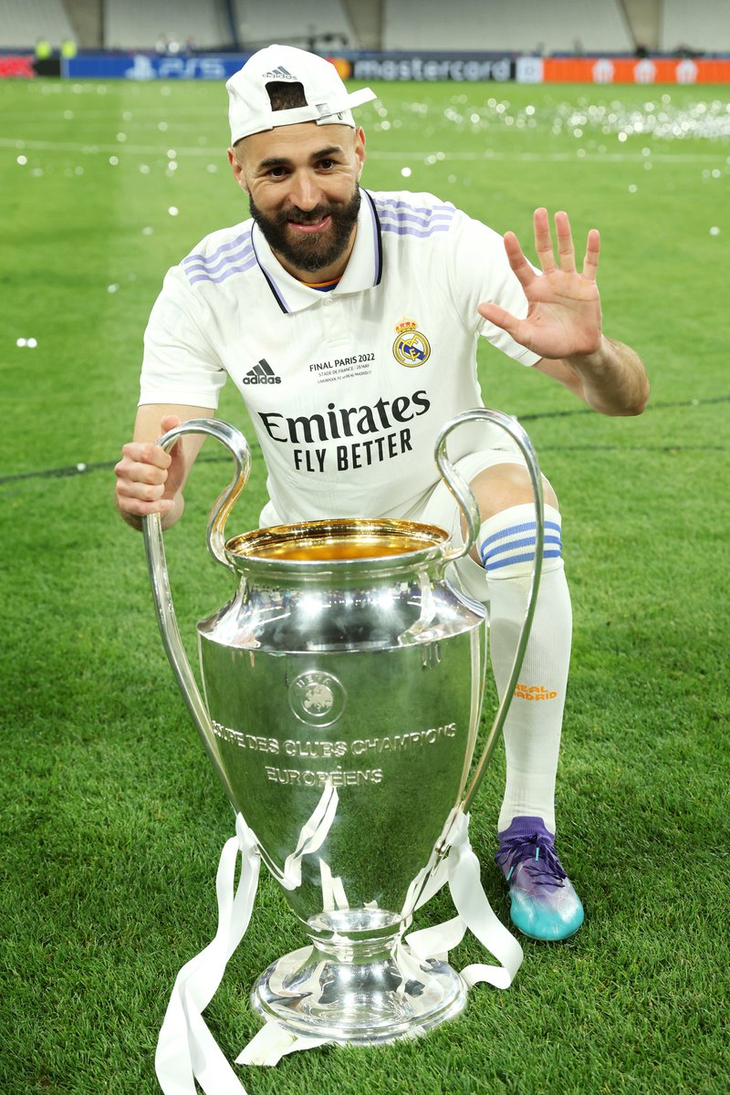 UEFA Champions League Benzema, Luka Modrić and Dani Carvajal join Cristiano Ronaldo as the only players to play in and win five Champions League finals